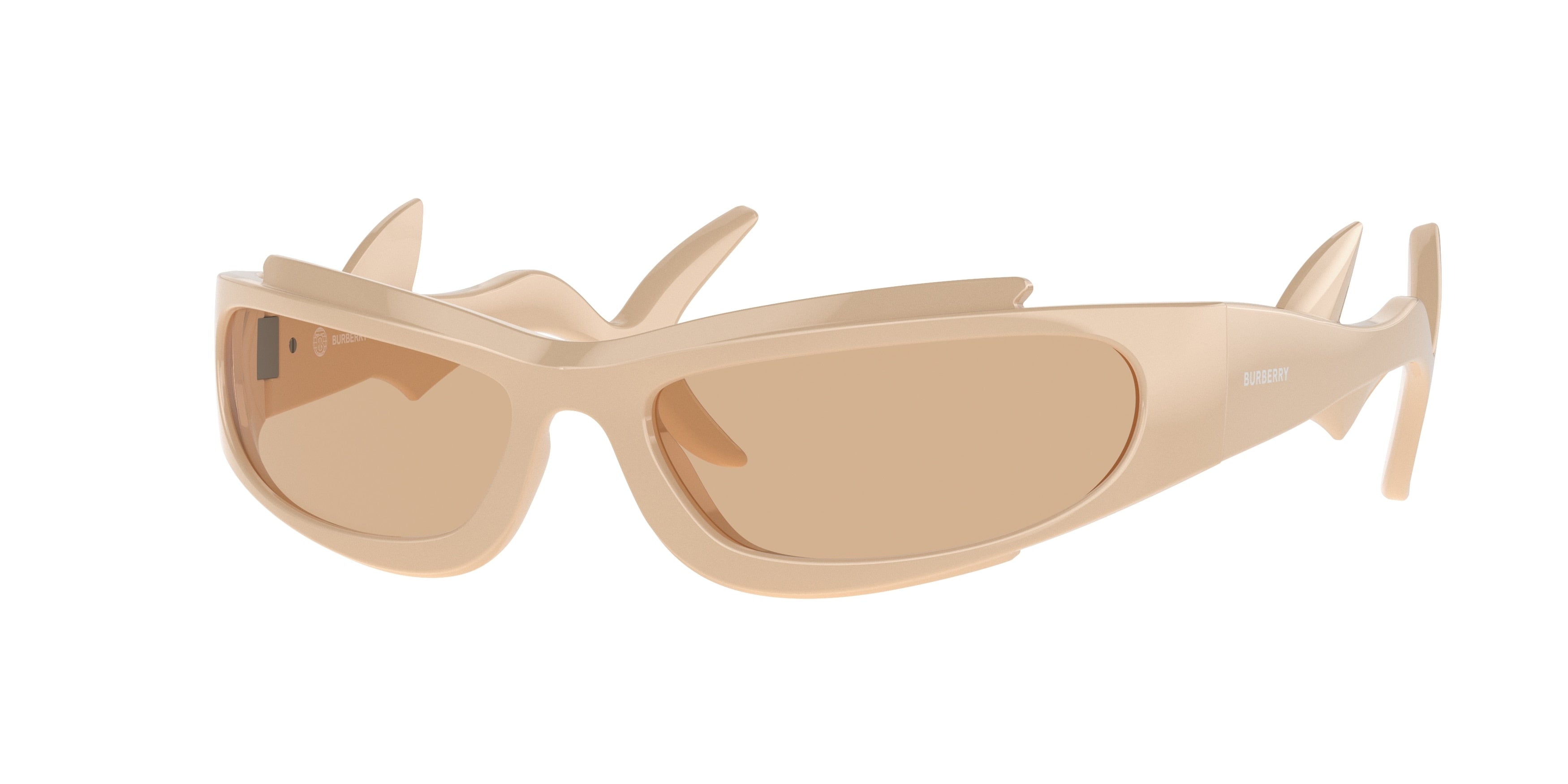 Burberry BE4399 Irregular Sunglasses 407873-Beige 60-130-17 - Color Map Beige