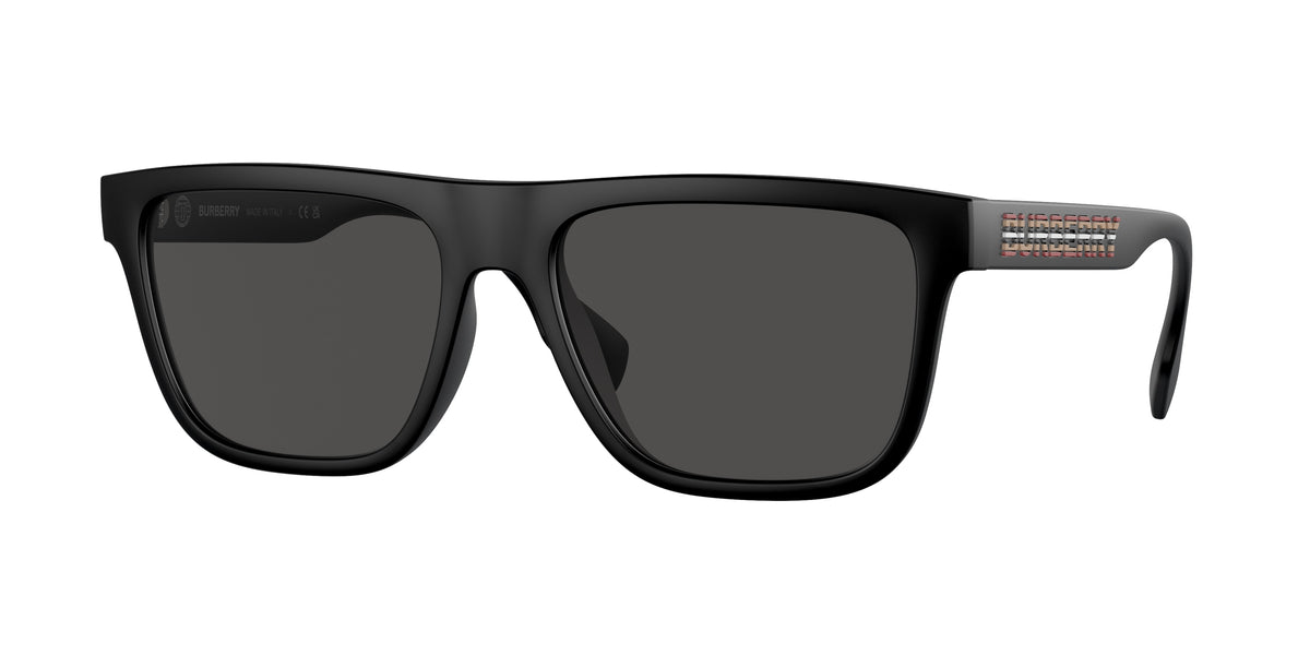 Burberry BE4402U Square Sunglasses 346487-Matte Black 56-145-17 - Color Map Black