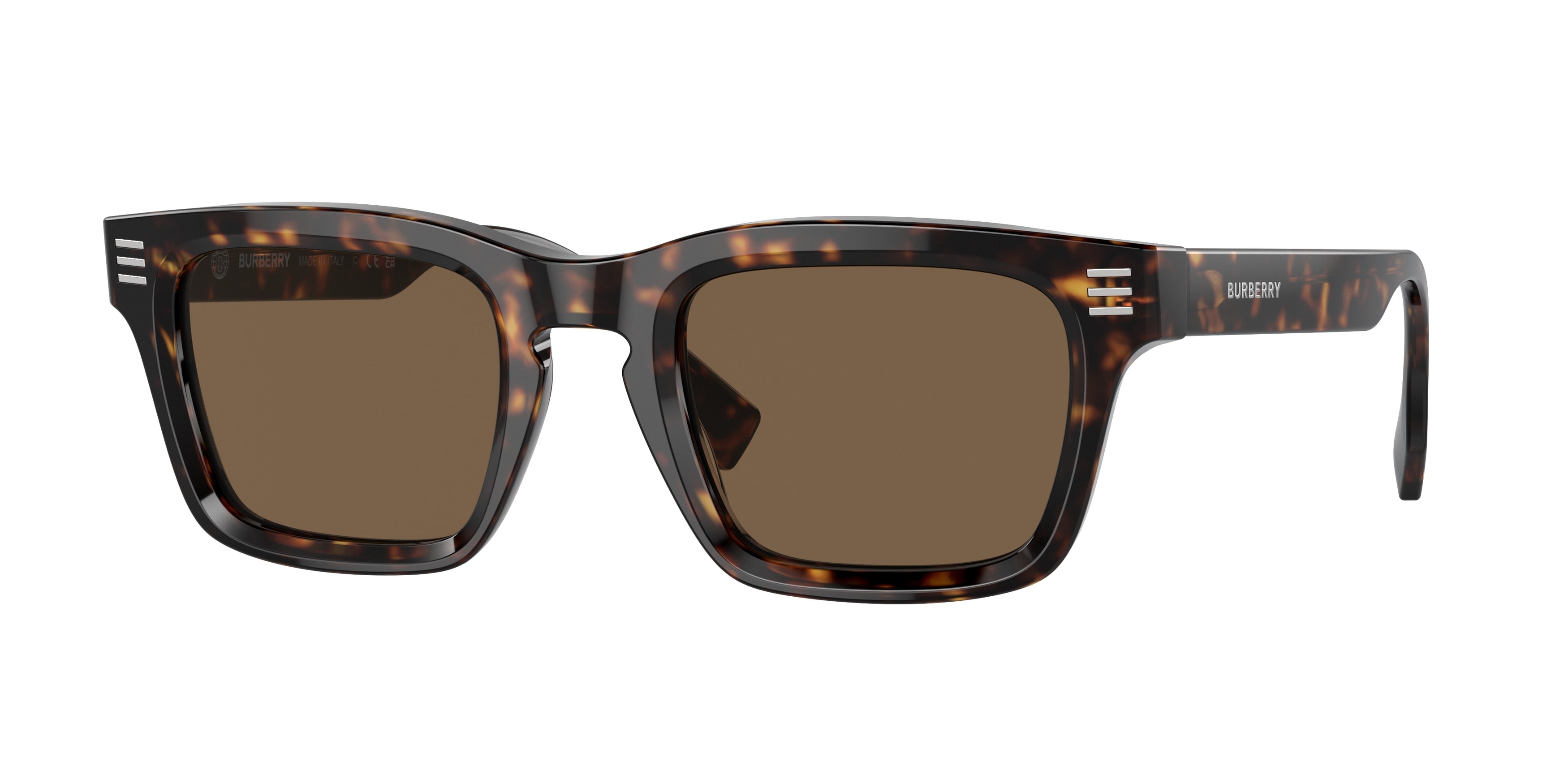 Burberry BE4403 Rectangle Sunglasses 300273-Dark Havana 51-150-23 - Color Map Brown