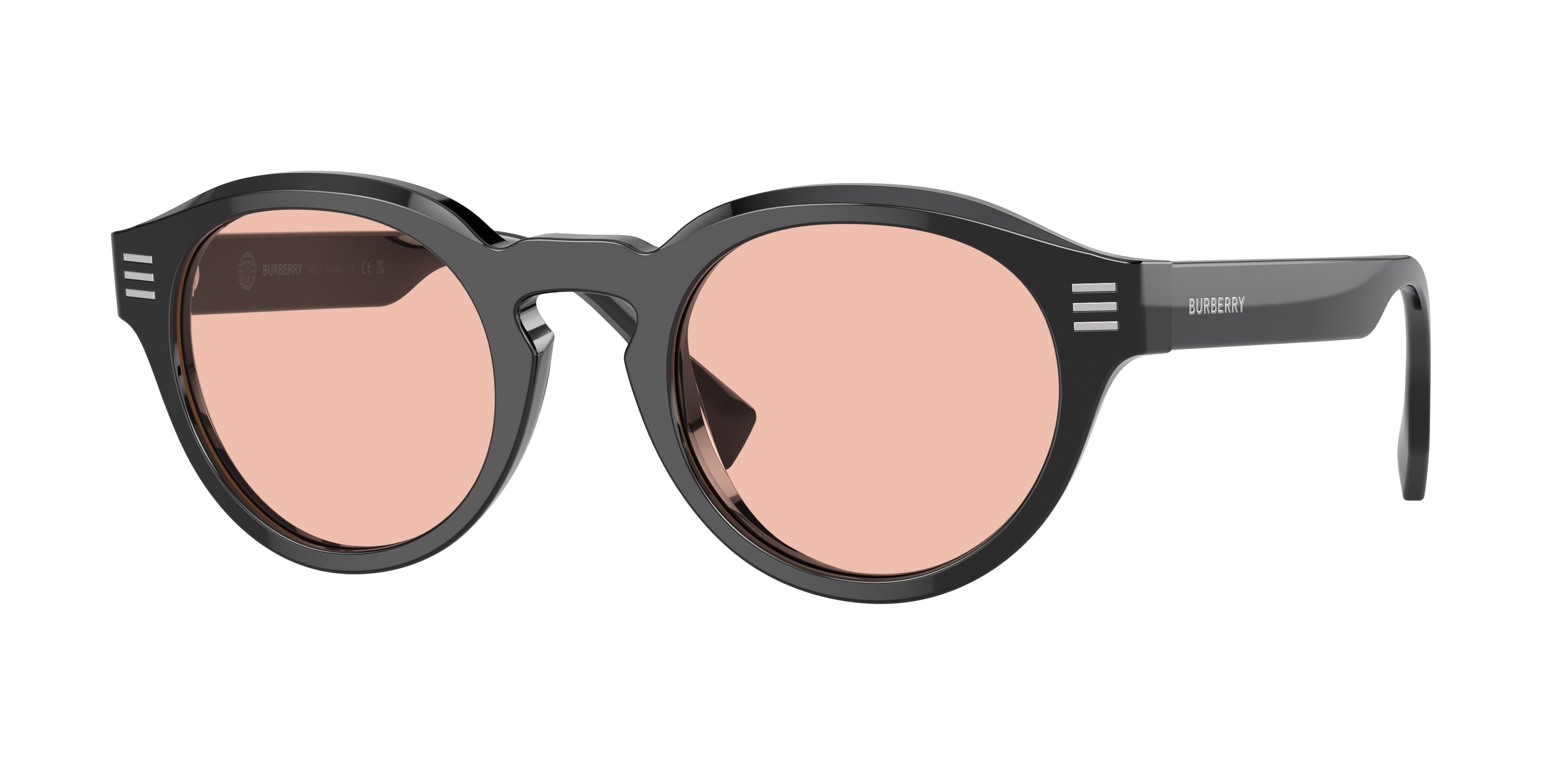 Burberry BE4404F Phantos Sunglasses 300184-Black 50-150-23 - Color Map Black