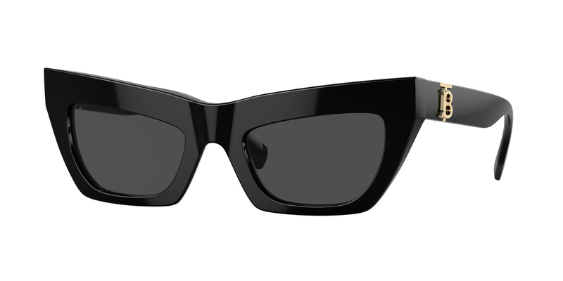 Burberry BE4405F Cat Eye Sunglasses 300187-Black 51-140-21 - Color Map Black