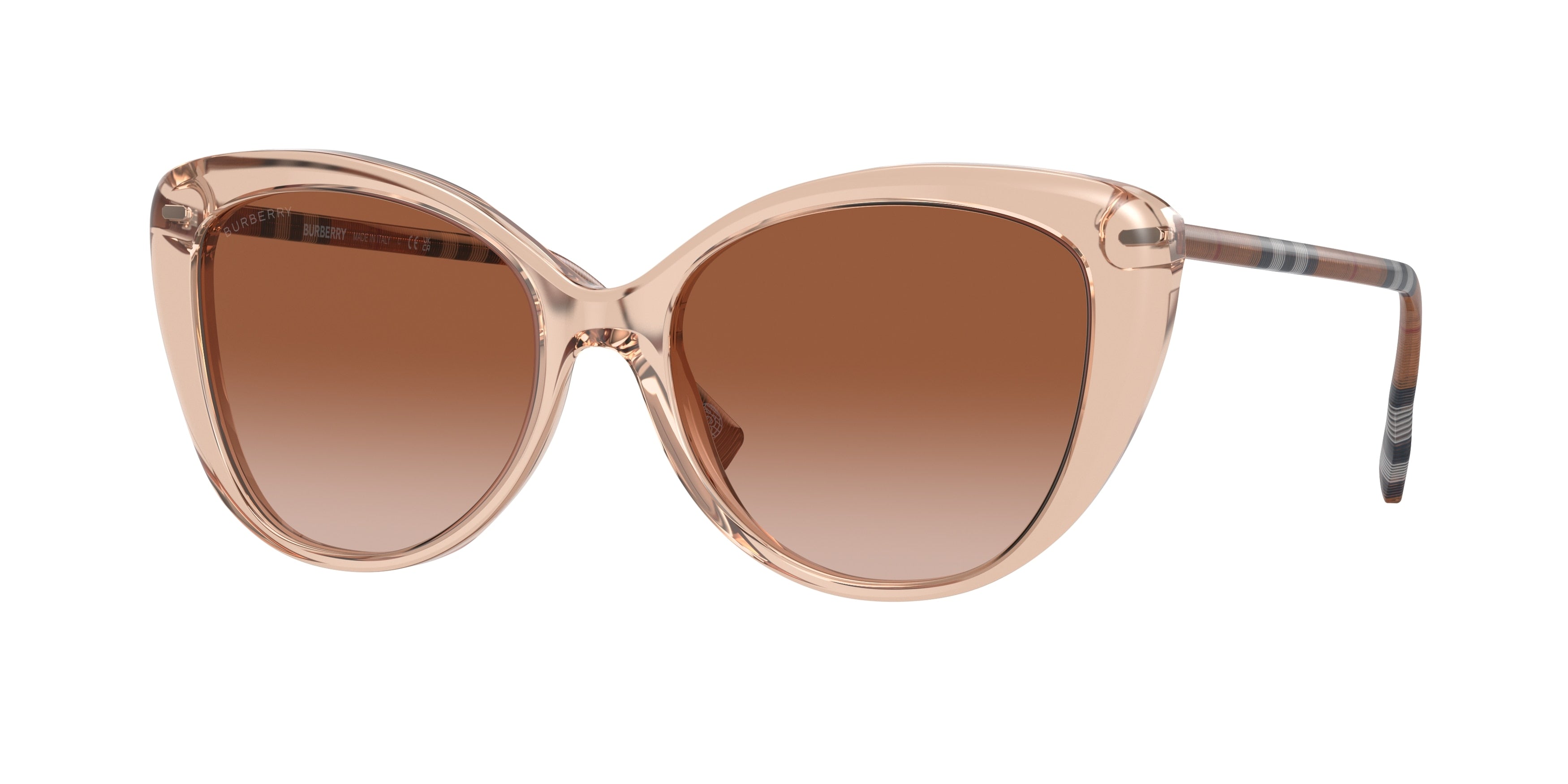 Burberry BE4407 Cat Eye Sunglasses 408813-Peach 54-140-17 - Color Map Pink