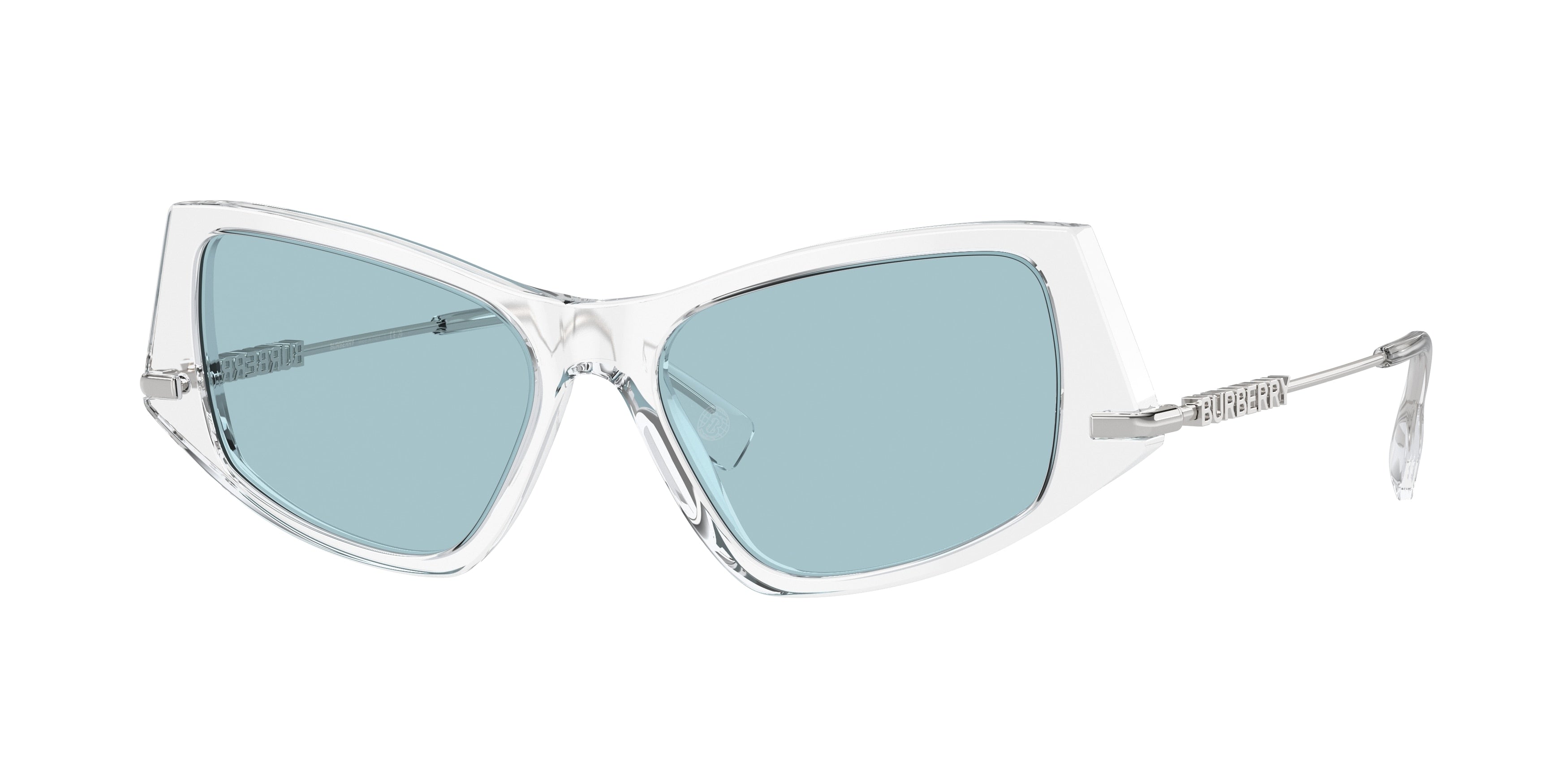 Burberry BE4408 Irregular Sunglasses 302480-Transparent 52-140-16 - Color Map Transparent