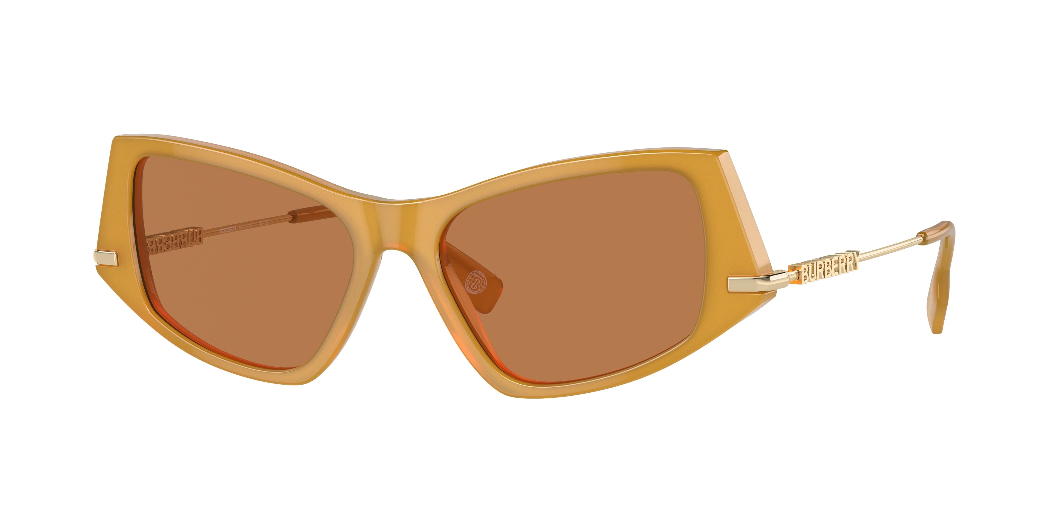 Burberry BE4408 Irregular Sunglasses 409473-Yellow 52-140-16 - Color Map Yellow