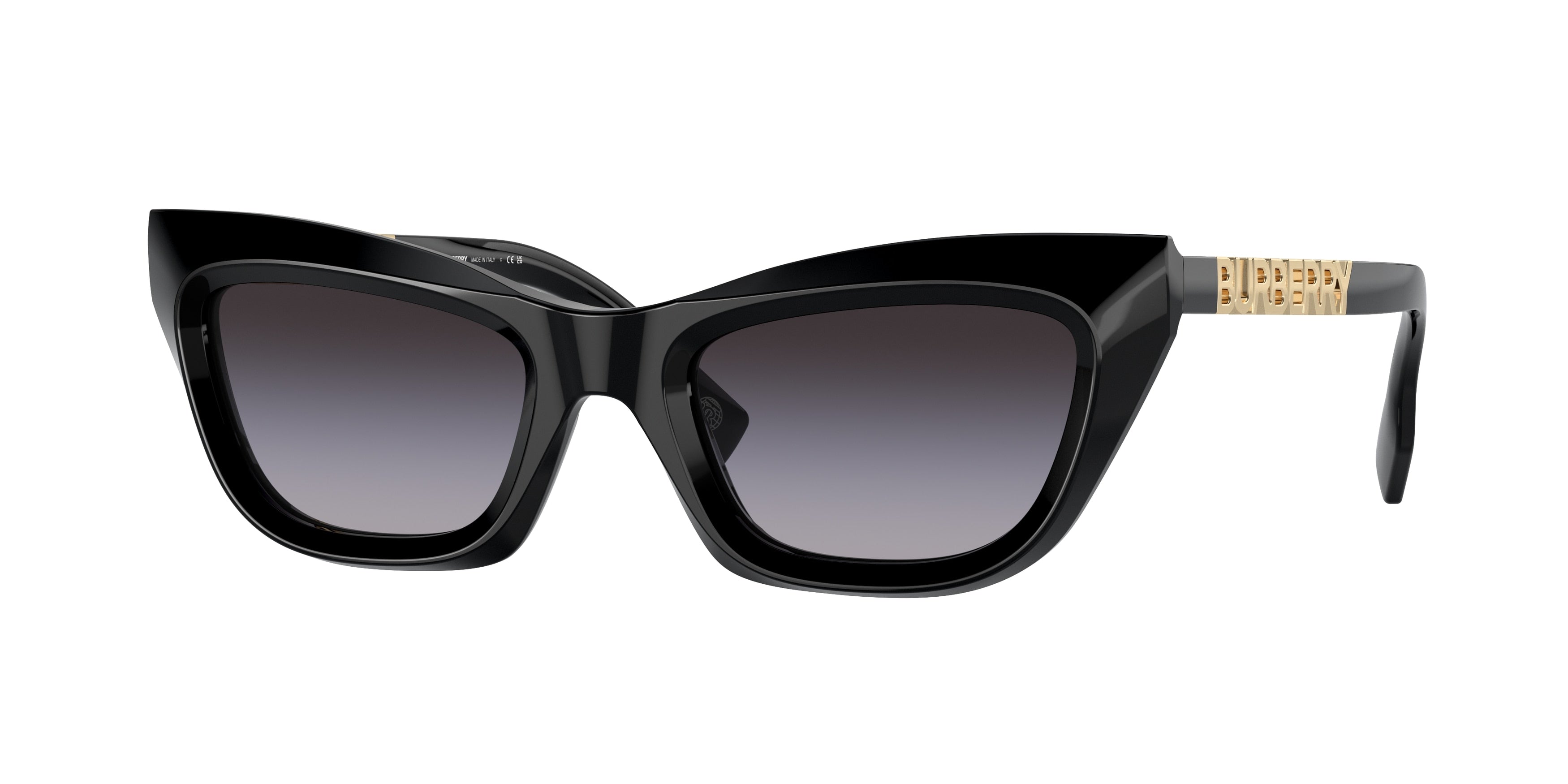 Burberry BE4409 Cat Eye Sunglasses 30018G-Black 51-140-21 - Color Map Black