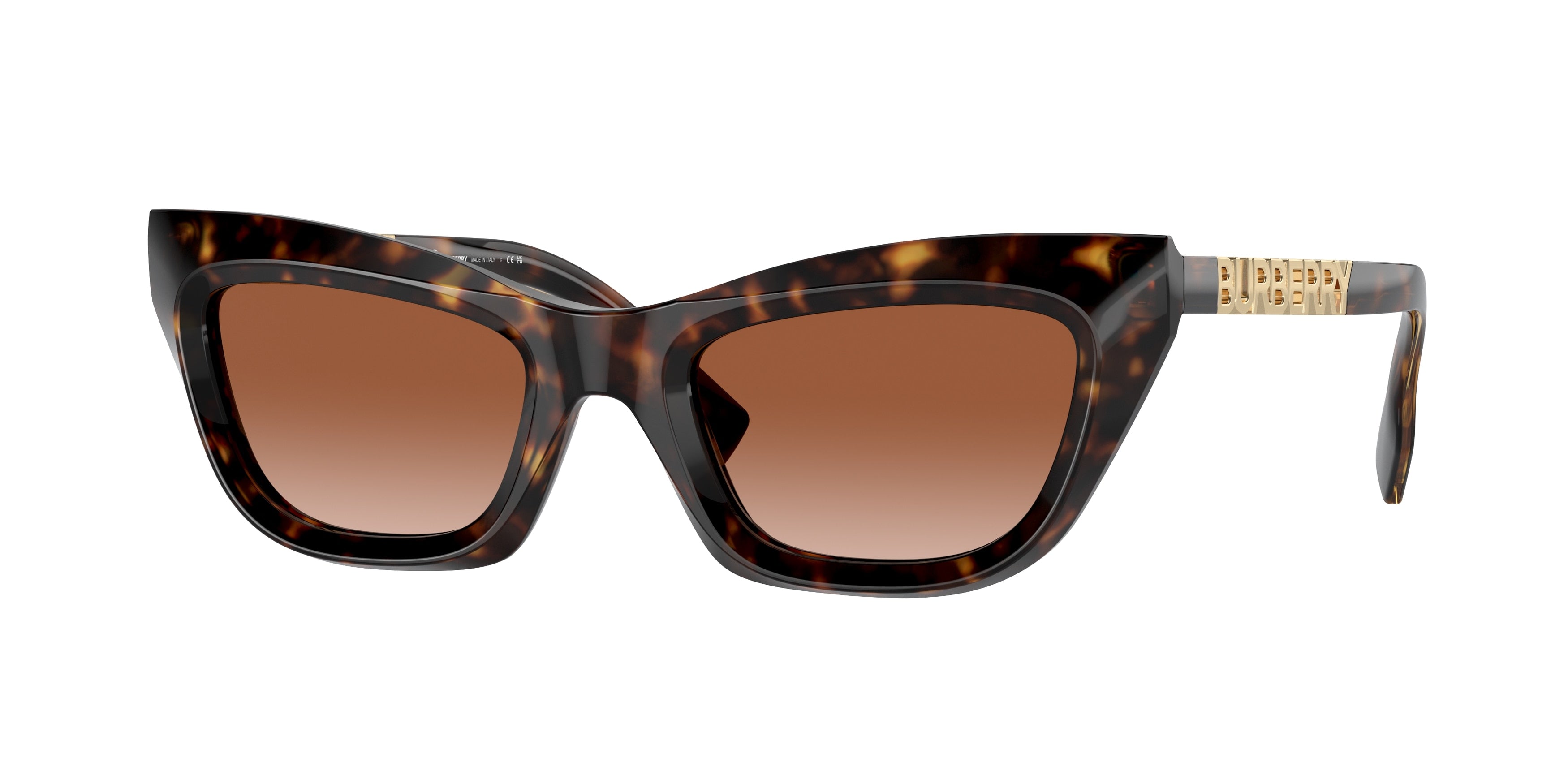 Burberry BE4409 Cat Eye Sunglasses 300213-Dark Havana 51-140-21 - Color Map Brown