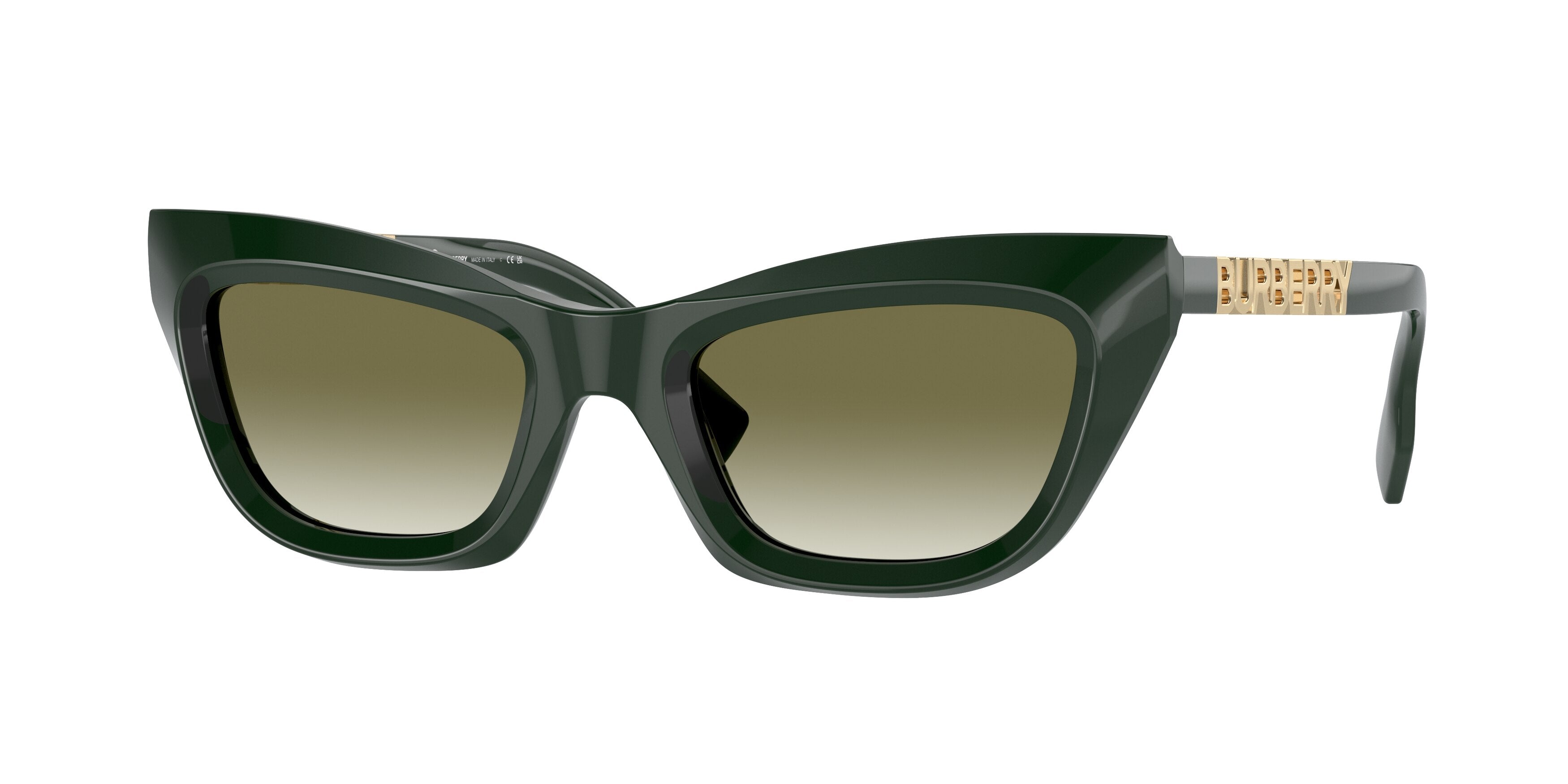 Burberry BE4409 Cat Eye Sunglasses 40388E-Green 51-140-21 - Color Map Green