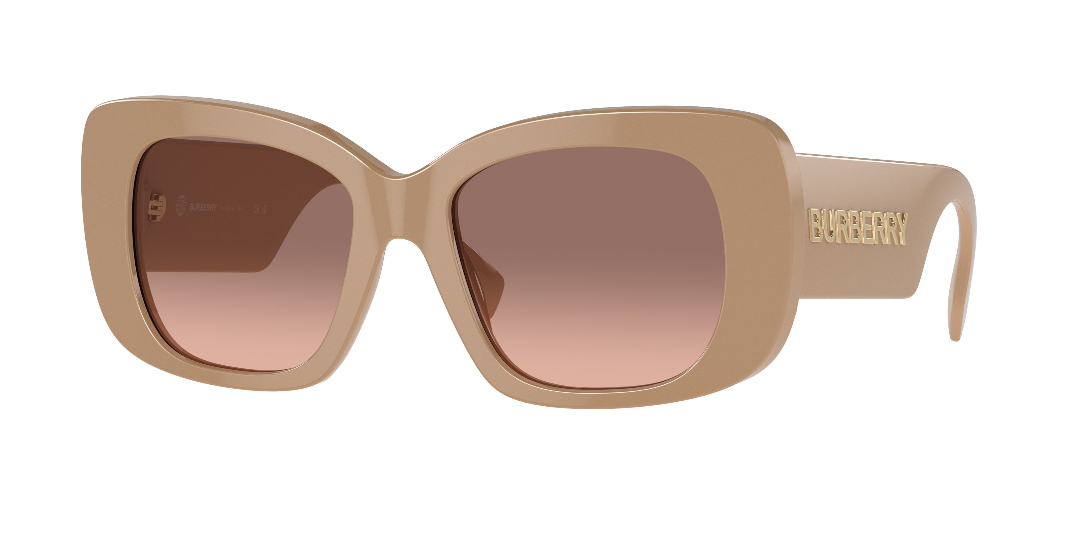 Burberry BE4410 Square Sunglasses 399013-Beige 52-140-18 - Color Map Beige