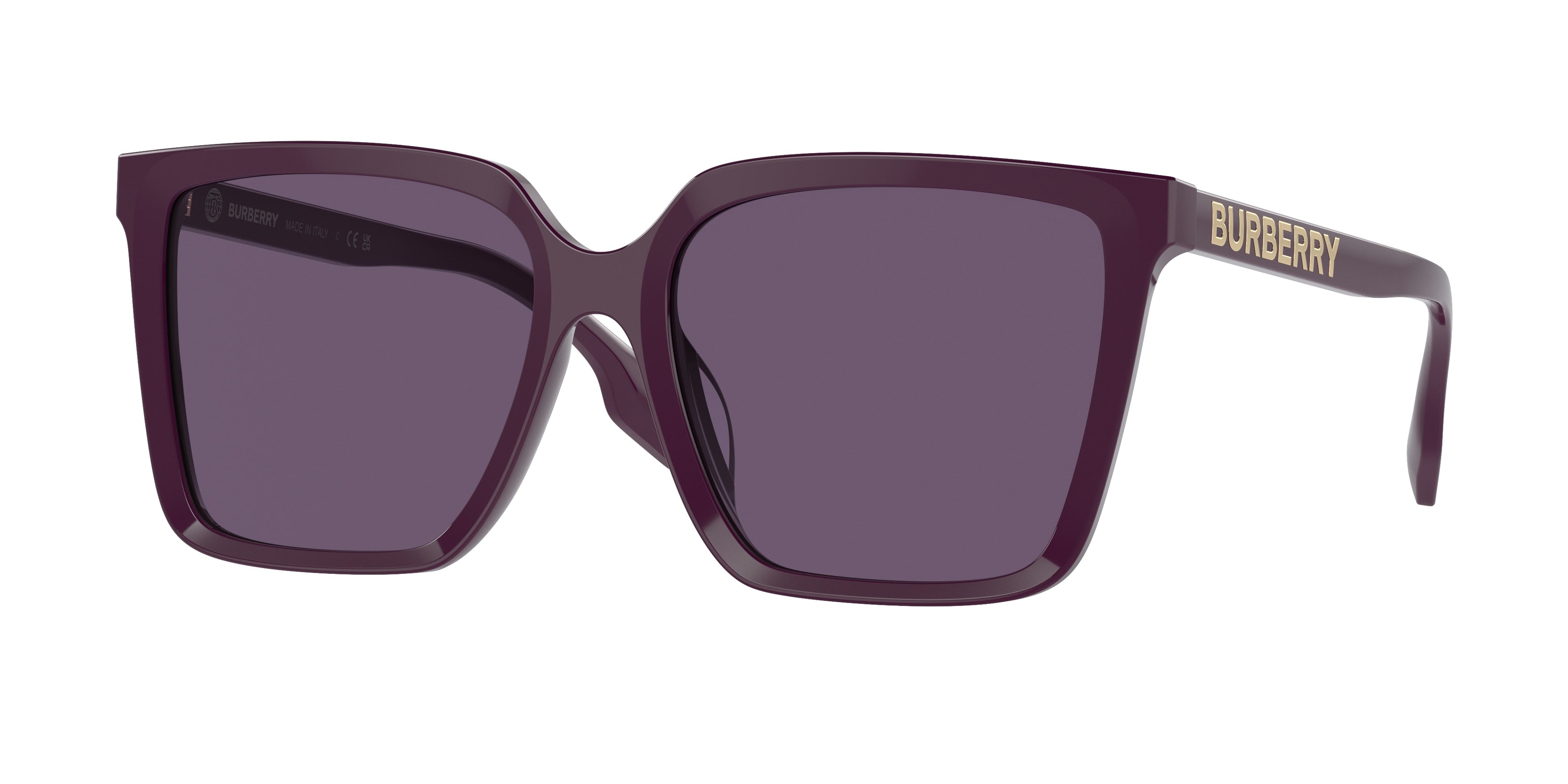 Burberry BE4411D Square Sunglasses 34001A-Violet 57-140-17 - Color Map Violet