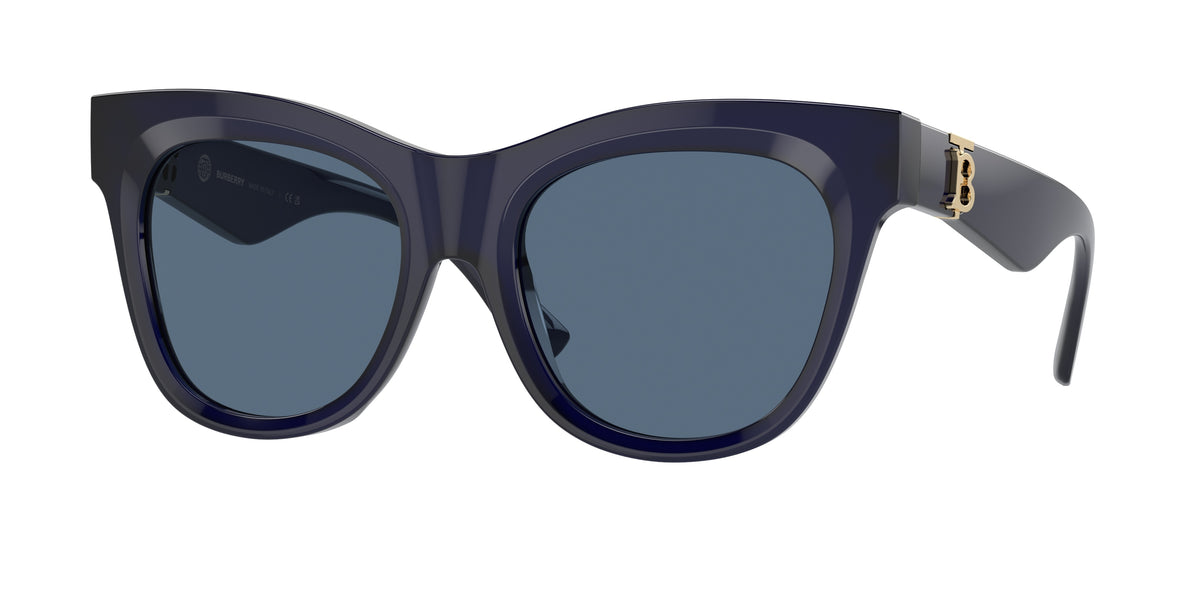Burberry BE4418F Square Sunglasses 412080-Blue 54-140-19 - Color Map Blue