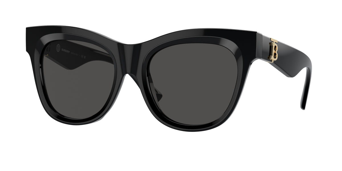 Burberry BE4418 Square Sunglasses 300187-Black 54-140-19 - Color Map Black