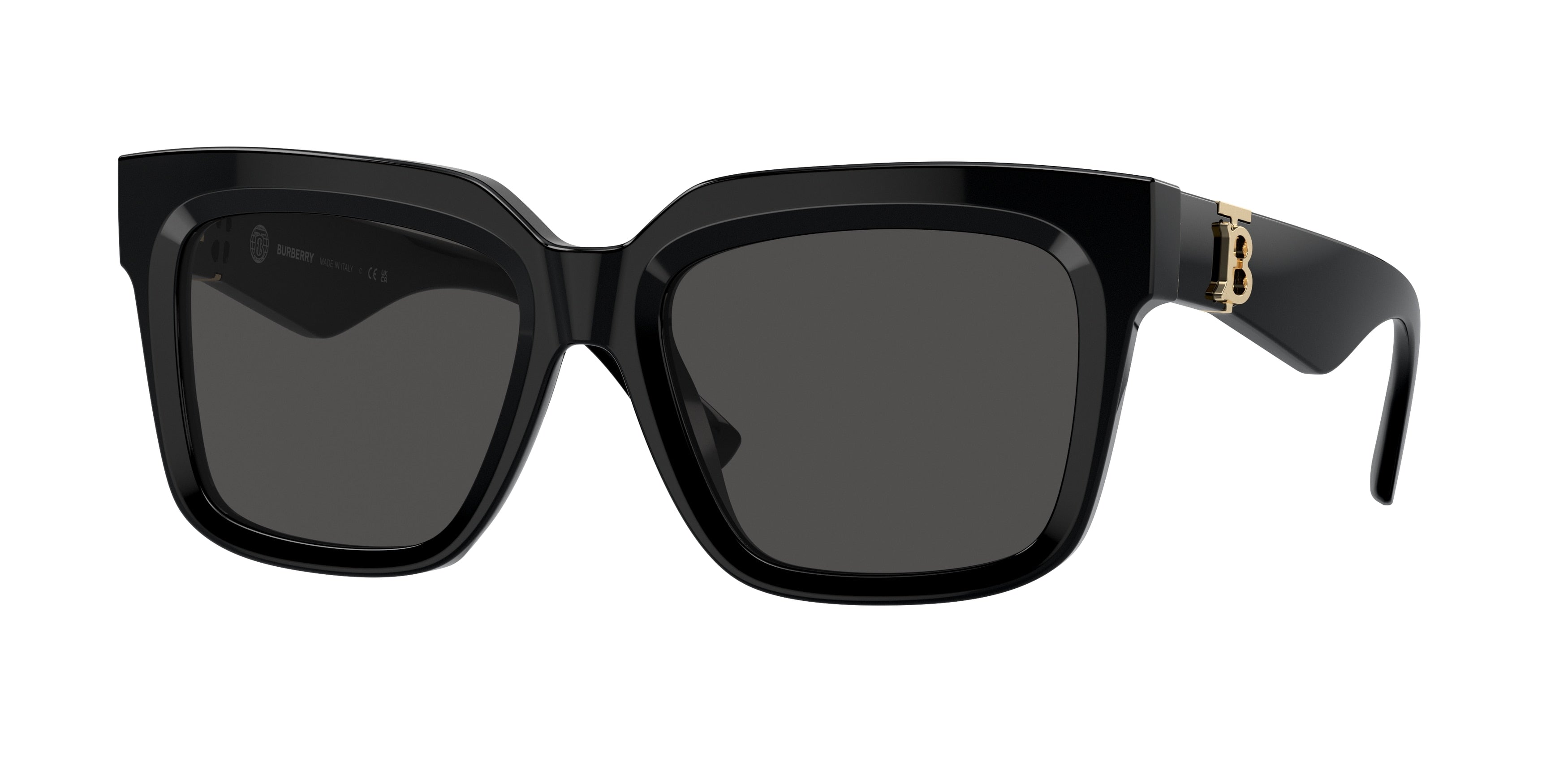 Burberry Women\'s Black Square Acetate Sunglasses Burberry R1615 Womens Emily BE4347 Black Square Sunglasses  main image 3