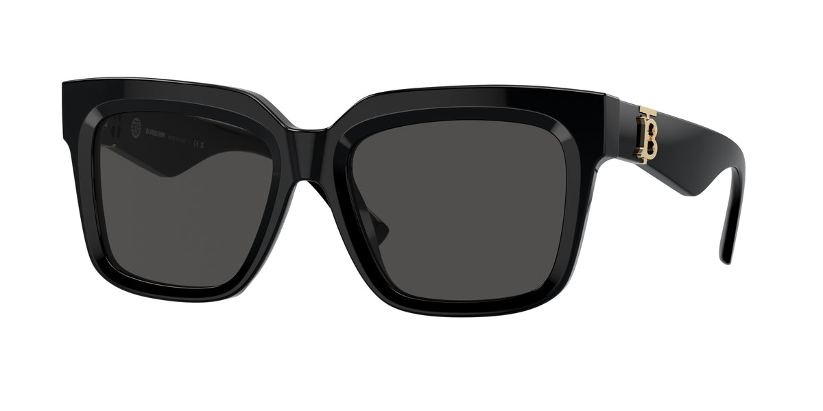 Burberry BE4419 Square Sunglasses 300187-Black 54-140-18 - Color Map Black