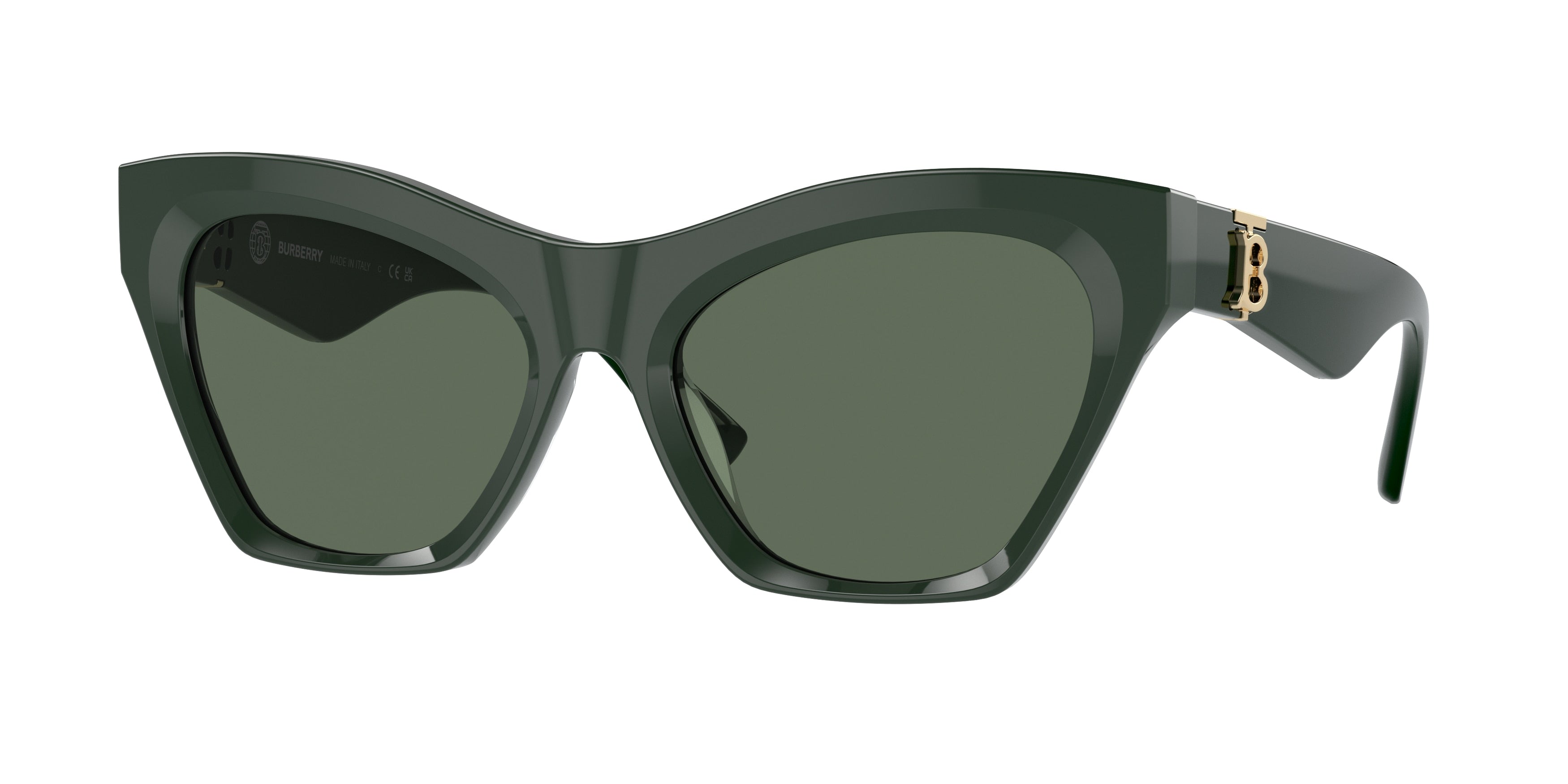 Burberry BE4420U Cat Eye Sunglasses 403871-Green 55-140-18 - Color Map Green
