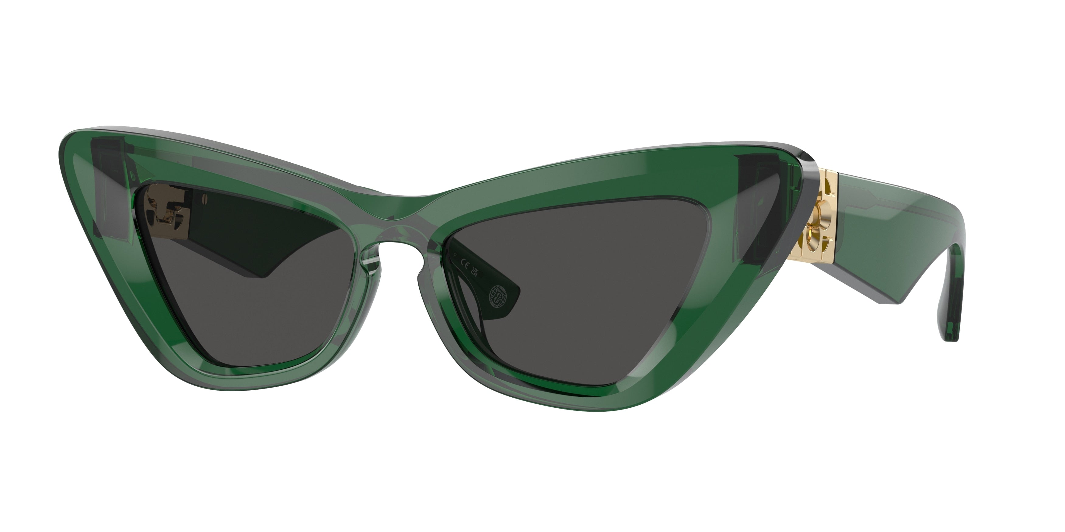 Burberry BE4421U Cat Eye Sunglasses 410487-Green 51-130-16 - Color Map Green
