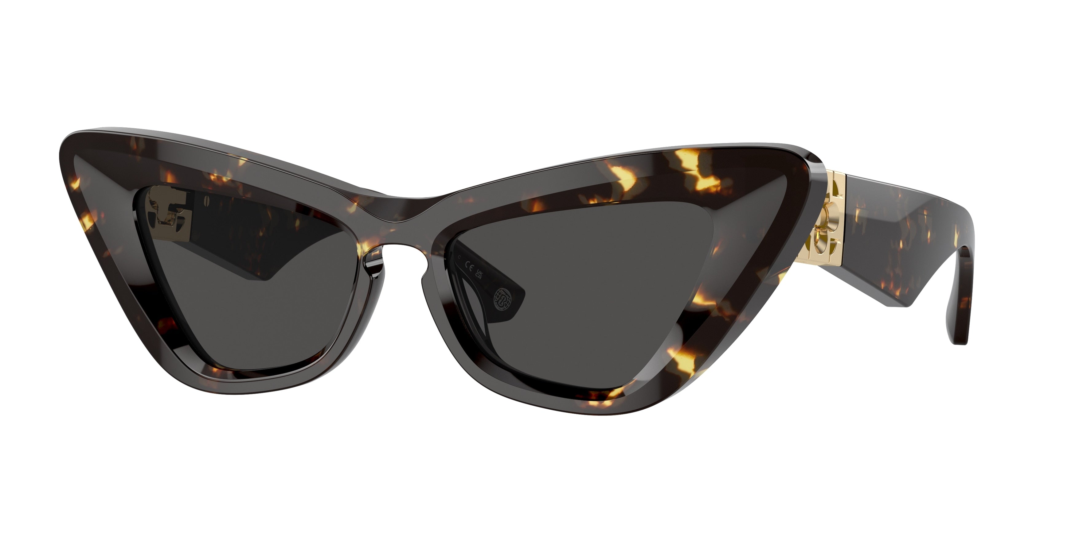 Burberry BE4421U Cat Eye Sunglasses 410687-Dark Havana 51-130-16 - Color Map Brown
