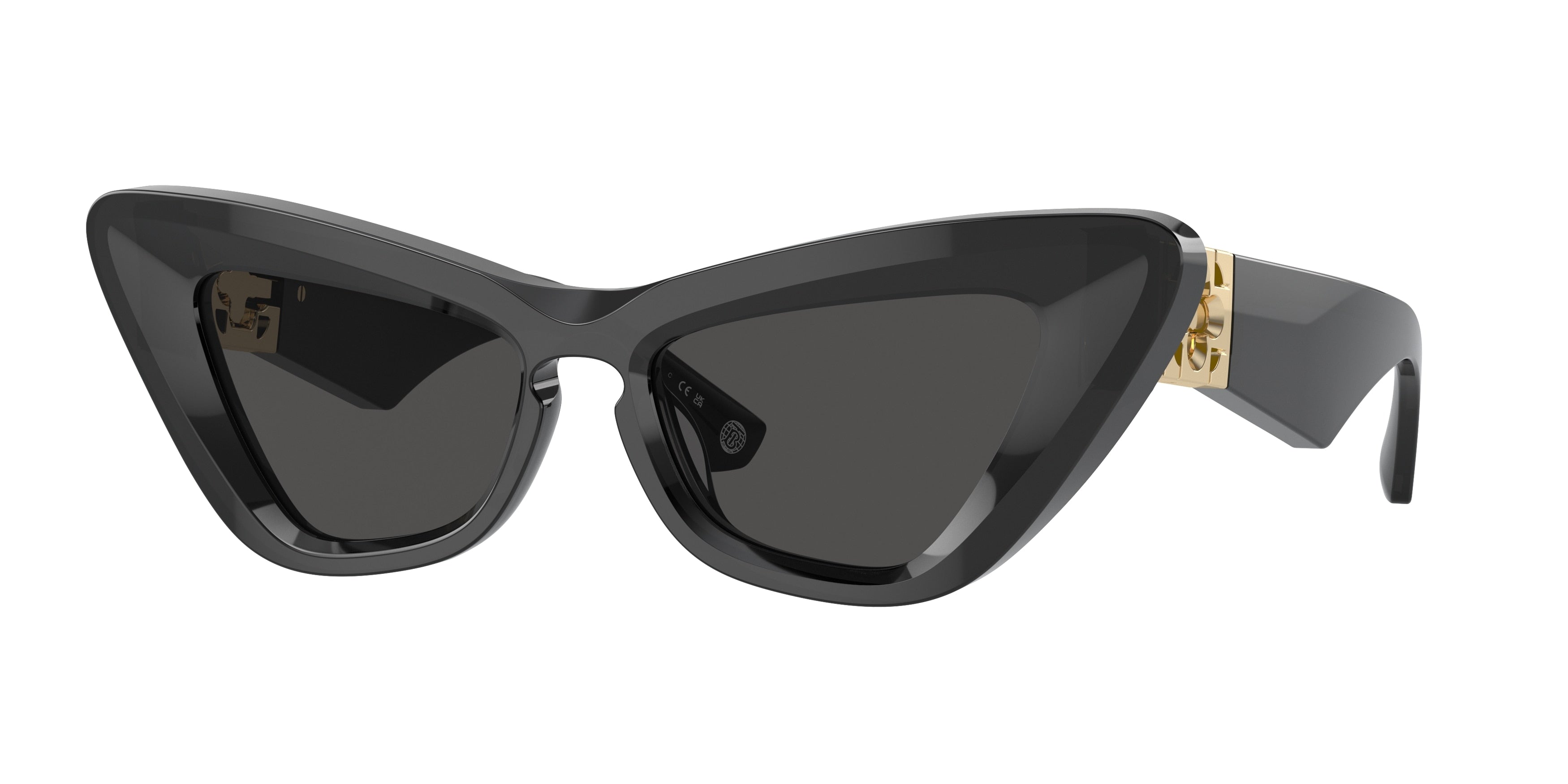 Burberry BE4421U Cat Eye Sunglasses 411287-Dark Grey 51-130-16 - Color Map Grey