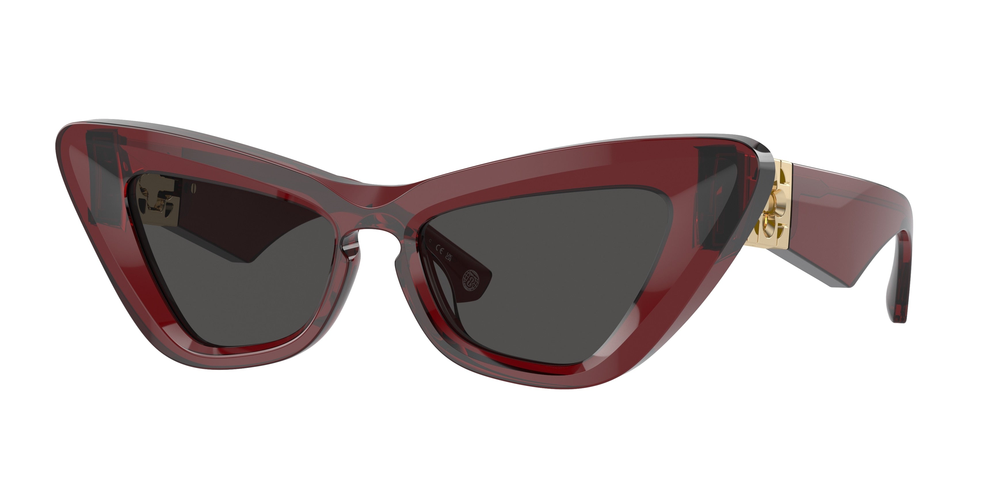 Burberry BE4421U Cat Eye Sunglasses 412887-Bordeaux 51-130-16 - Color Map Red