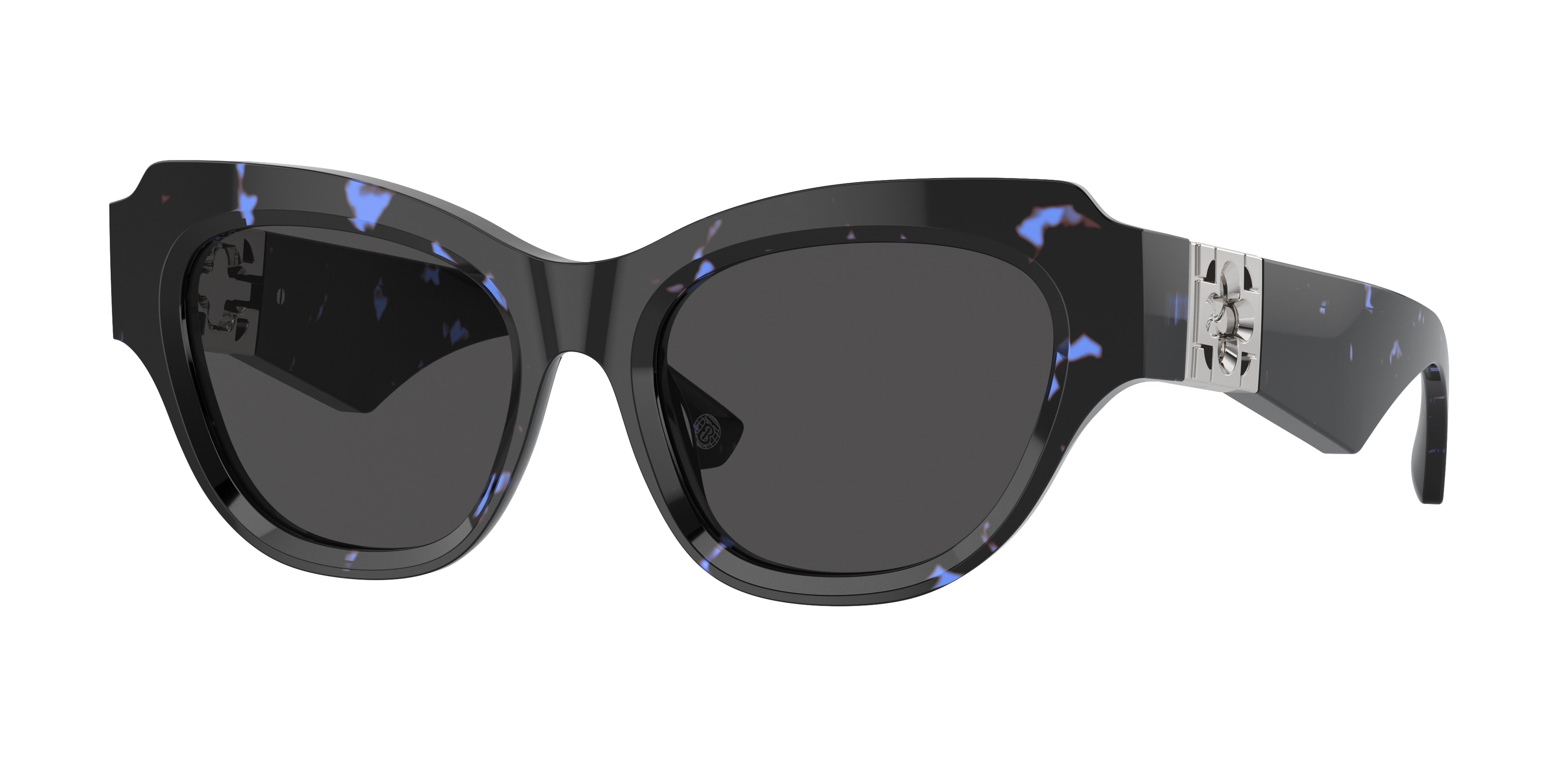 Burberry BE4423 Irregular Sunglasses 411187-Blue Havana 52-130-18 - Color Map Blue