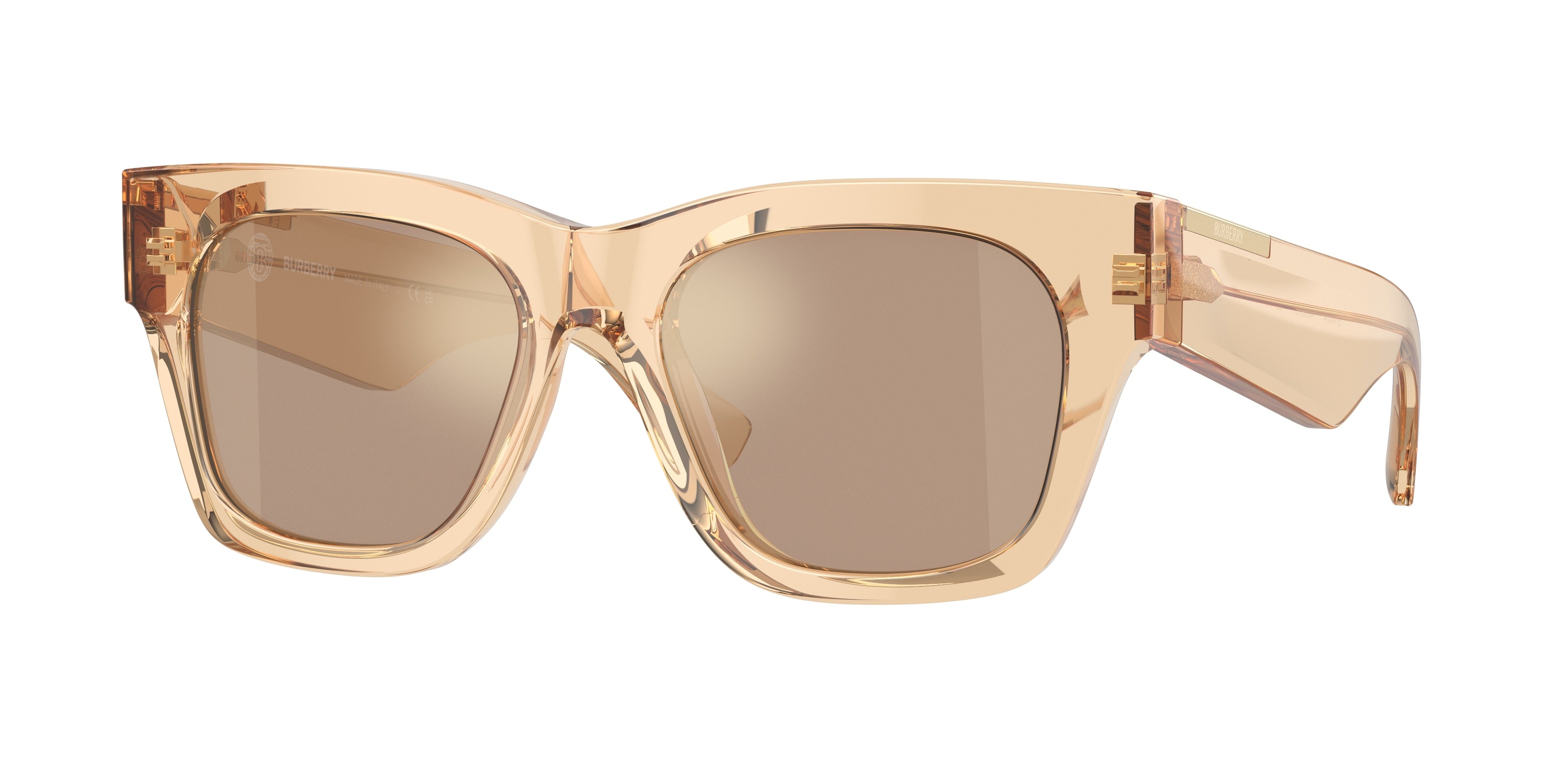 Burberry BE4424 Square Sunglasses 40635A-Brown 52-140-18 - Color Map Brown