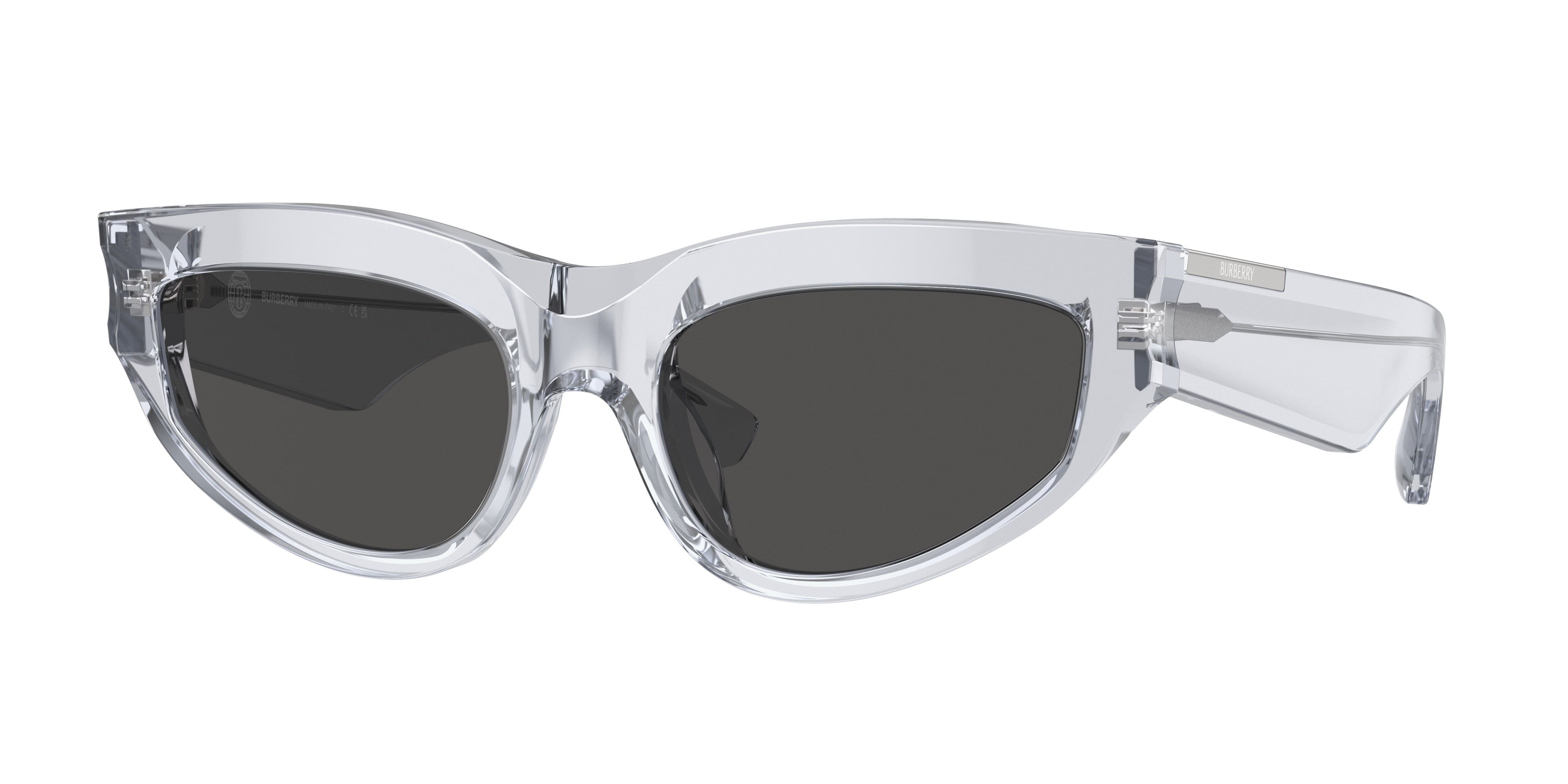 Burberry BE4425U Cat Eye Sunglasses 382587-Grey 55-145-19 - Color Map Grey