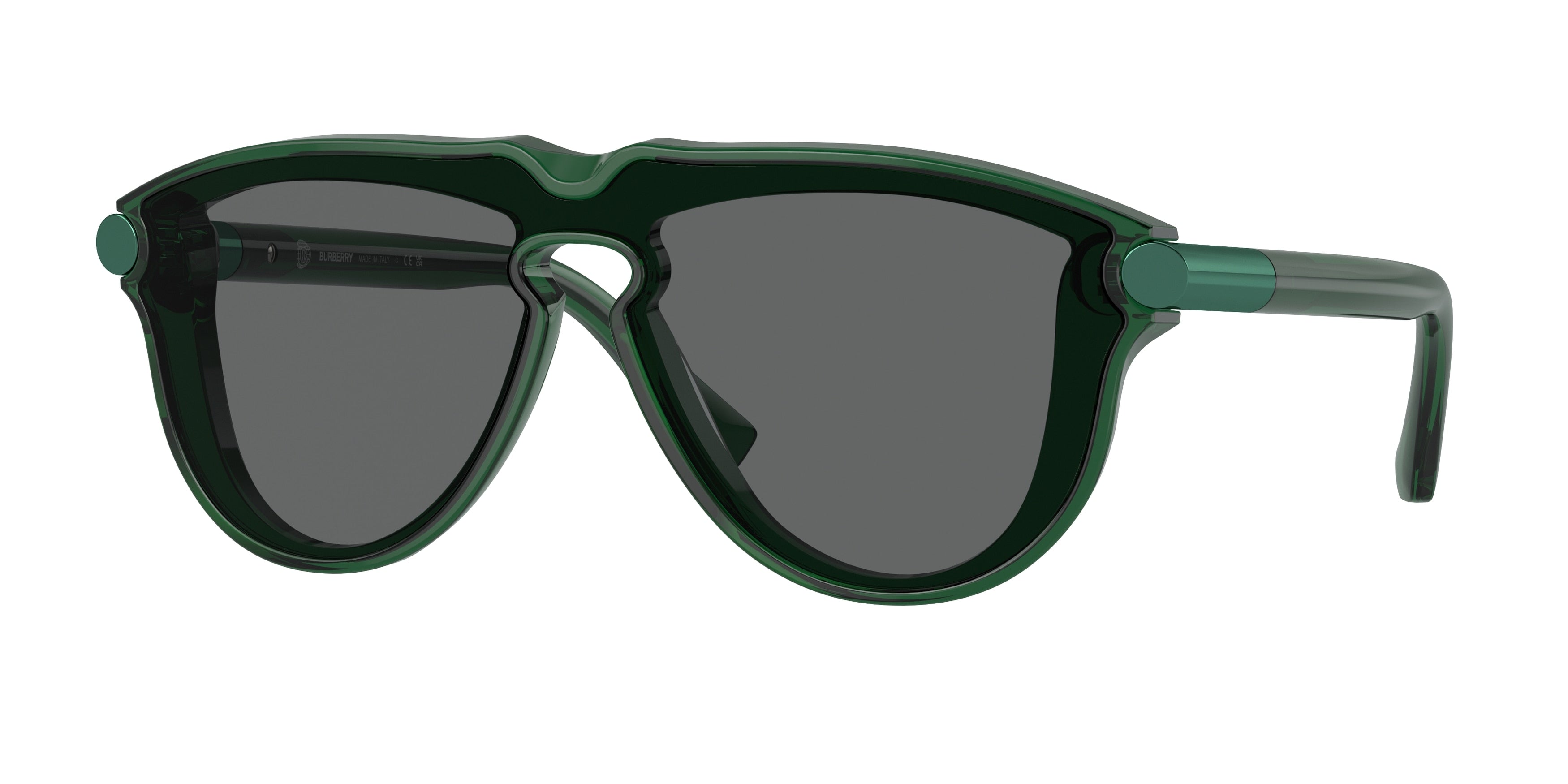 Burberry BE4427 Pilot Sunglasses 410487-Green 0-145-136 - Color Map Green