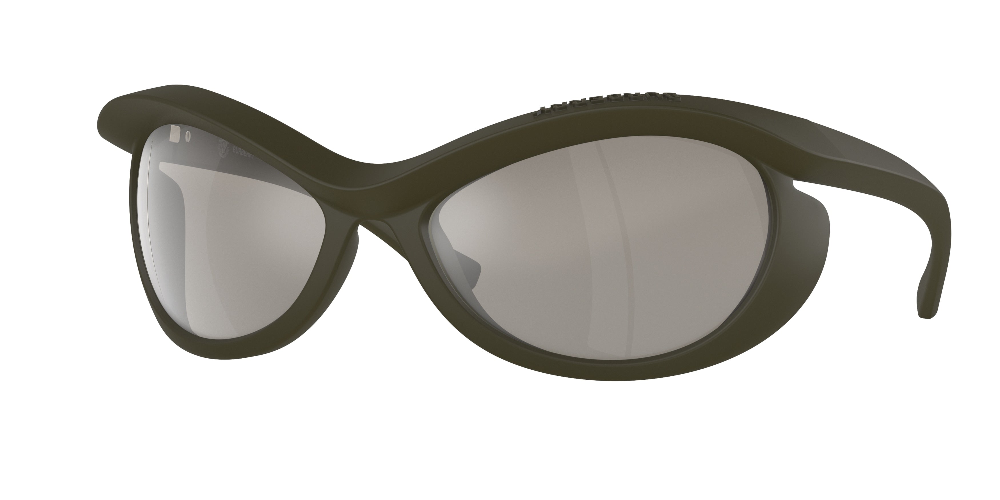 Burberry BE4428U Irregular Sunglasses 41096G-Green 66-130-20 - Color Map Green