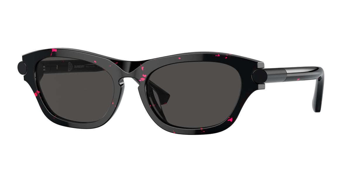 Burberry BE4430U Irregular Sunglasses 412687-Fuchsia Havana 55-145-18 - Color Map Pink