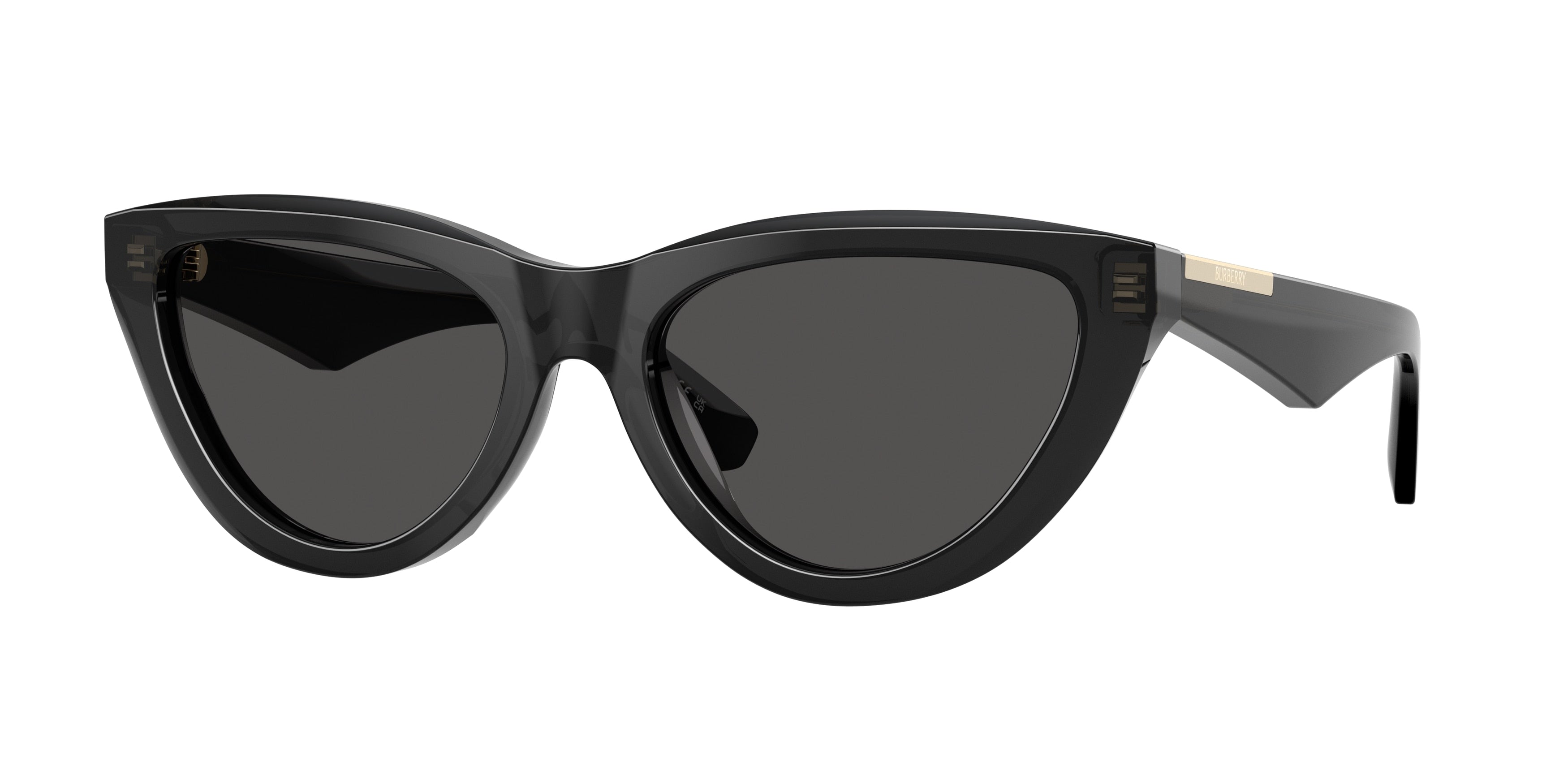 Burberry BE4436U Cat Eye Sunglasses 411287-Grey 55-145-18 - Color Map Grey