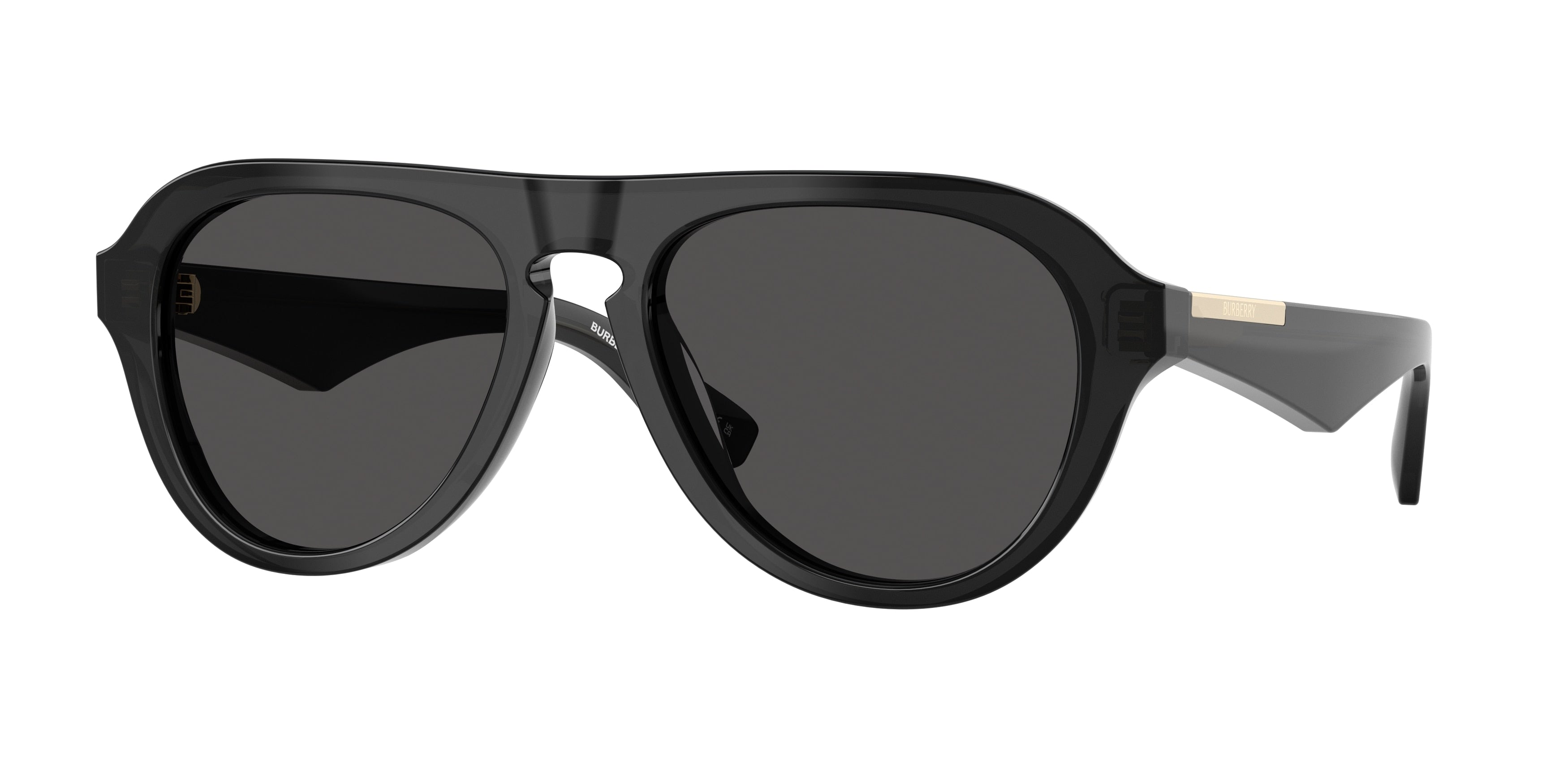 Burberry BE4437U Pilot Sunglasses 411287-Grey 55-145-18 - Color Map Grey