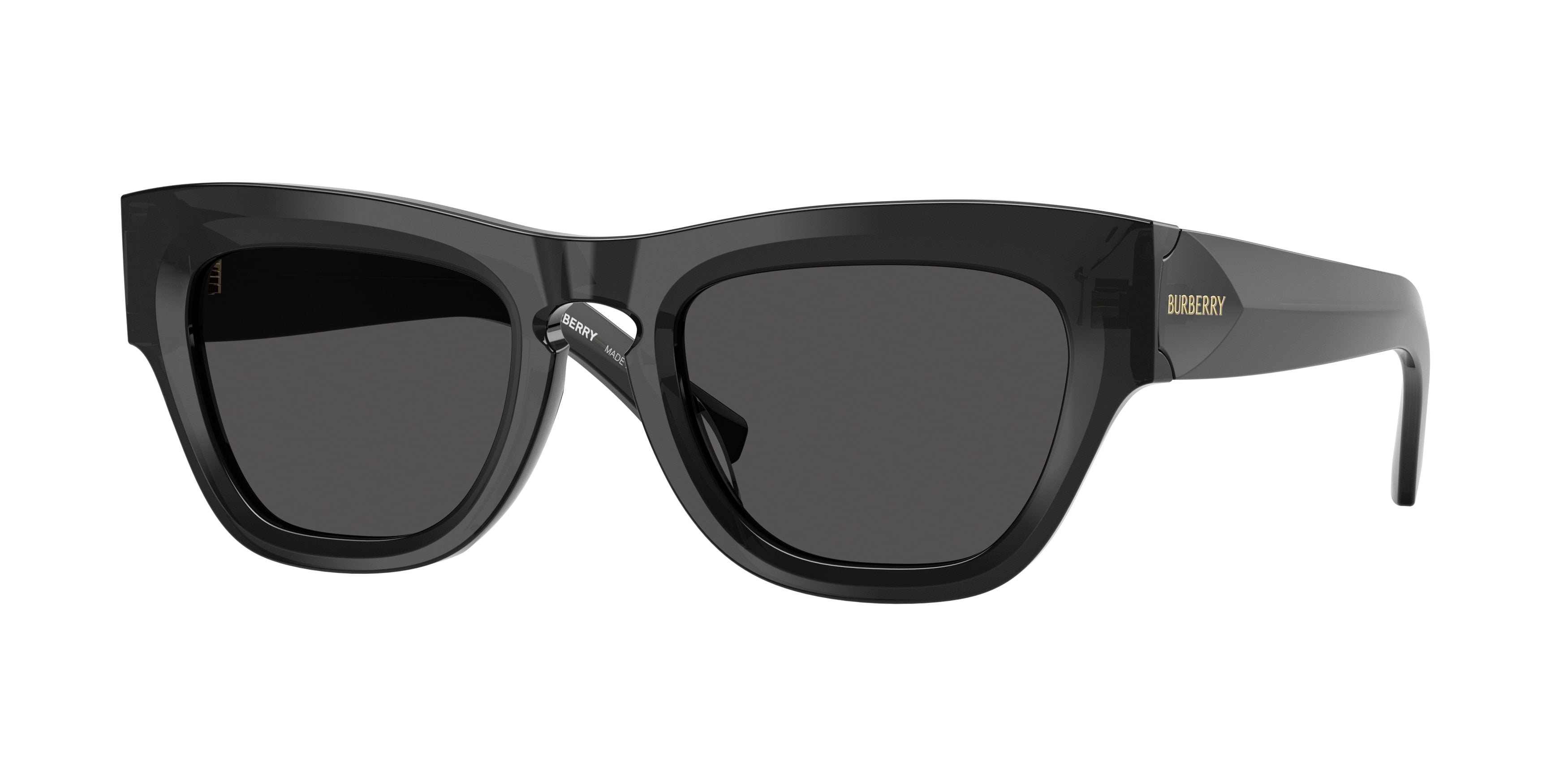 Burberry BE4440U Irregular Sunglasses 411287-Grey 51-140-21 - Color Map Grey