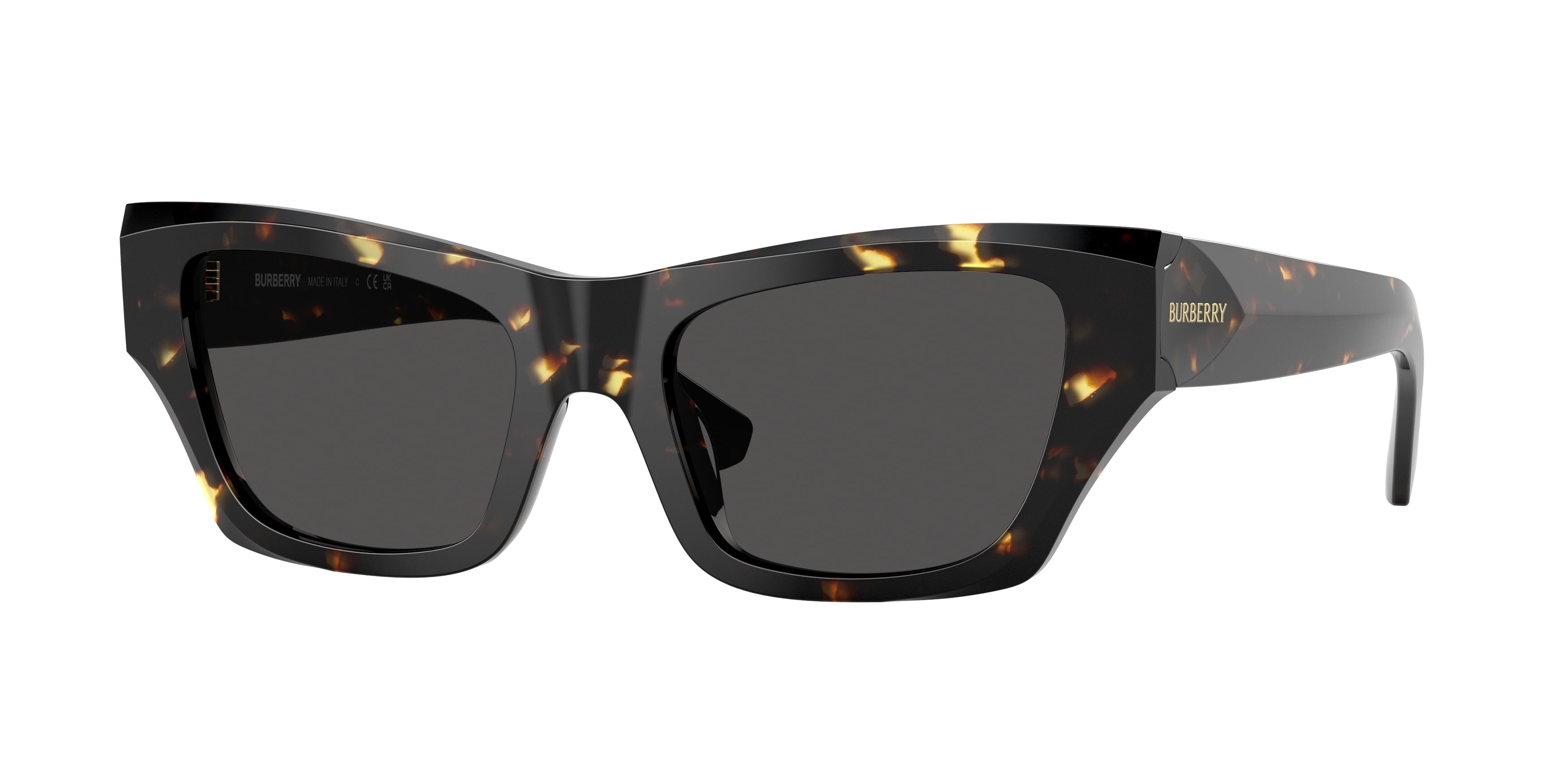 Burberry BE4441U Cat Eye Sunglasses 410687-Yellow Havana 52-140-19 - Color Map Tortoise