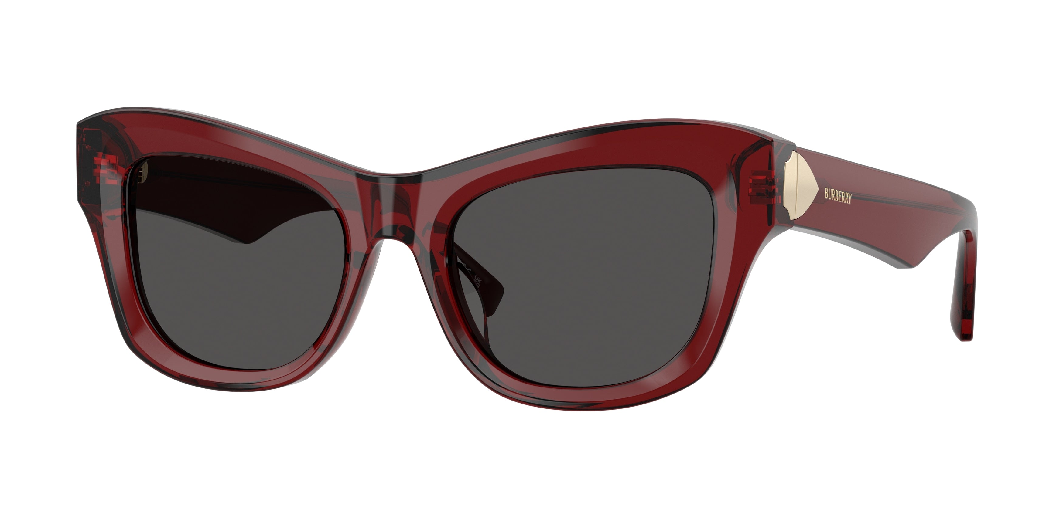Burberry BE4442U Cat Eye Sunglasses 412887-Bordeaux 51-145-19 - Color Map Red