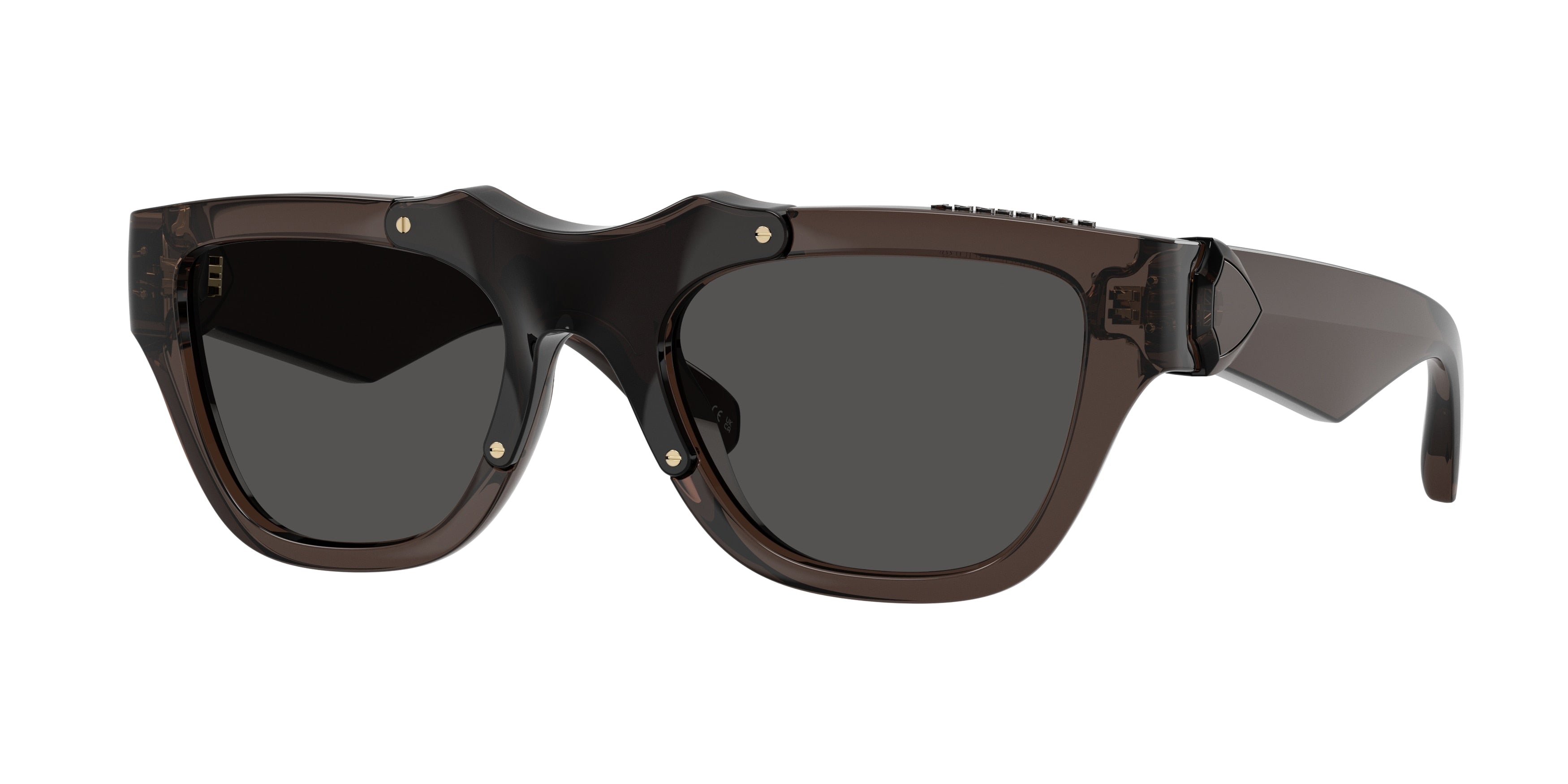 Burberry BE4445U Square Sunglasses 411287-Grey 53-145-20 - Color Map Grey