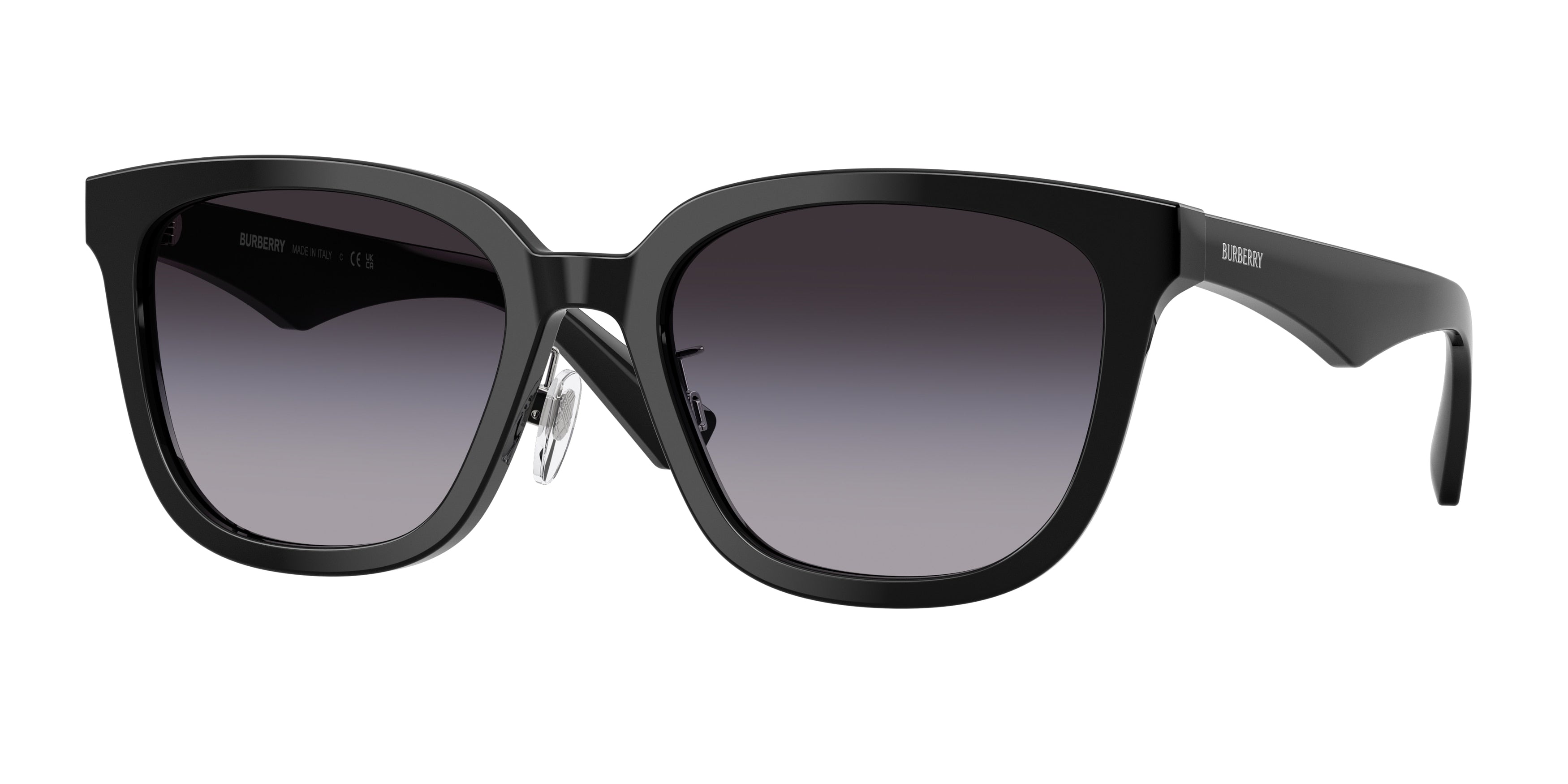 Burberry BE4446D Square Sunglasses 30018G-Black 57-145-20 - Color Map Black