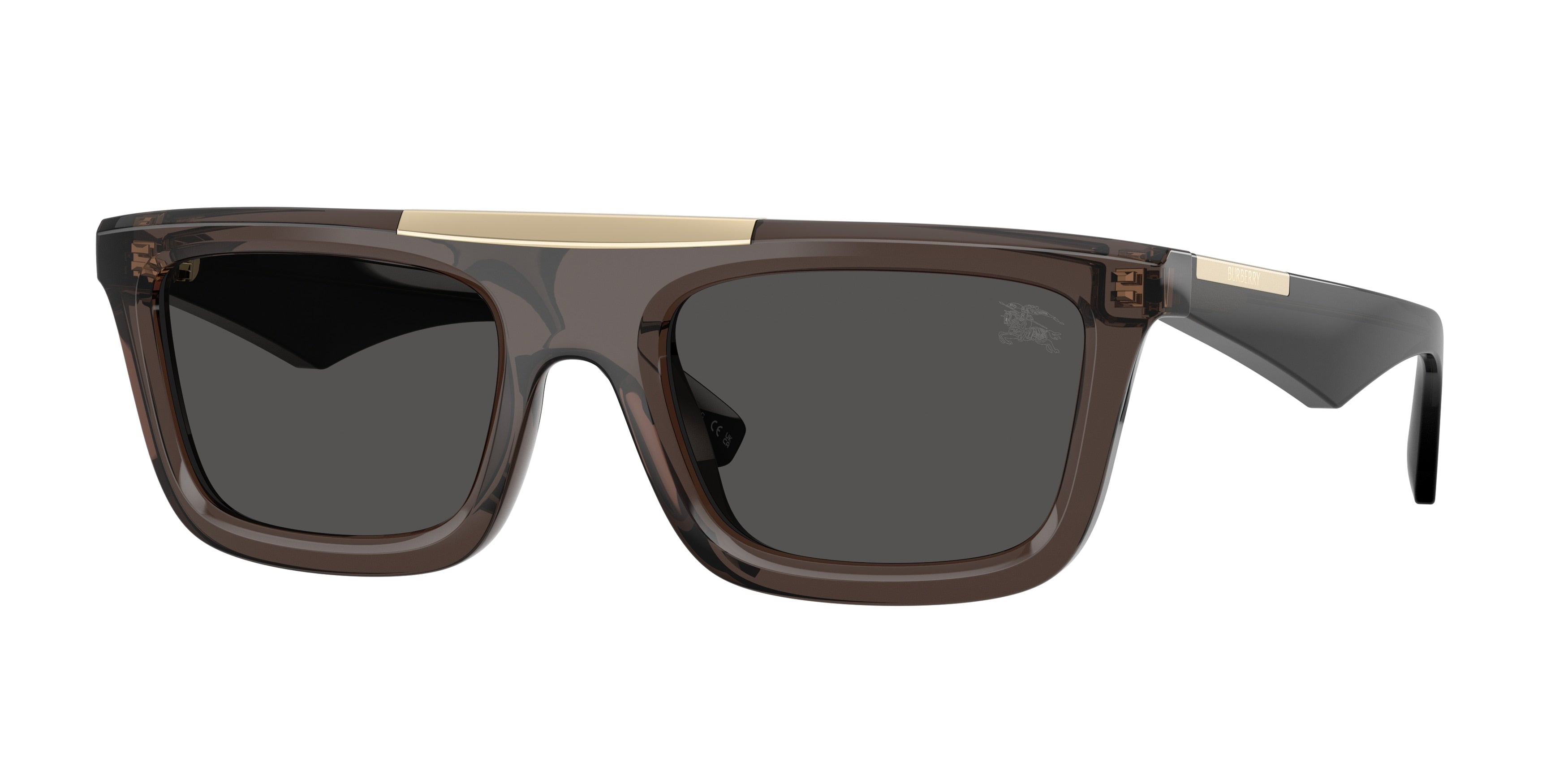 Burberry BE4451U Rectangle Sunglasses 411287-Grey 54-145-21 - Color Map Grey