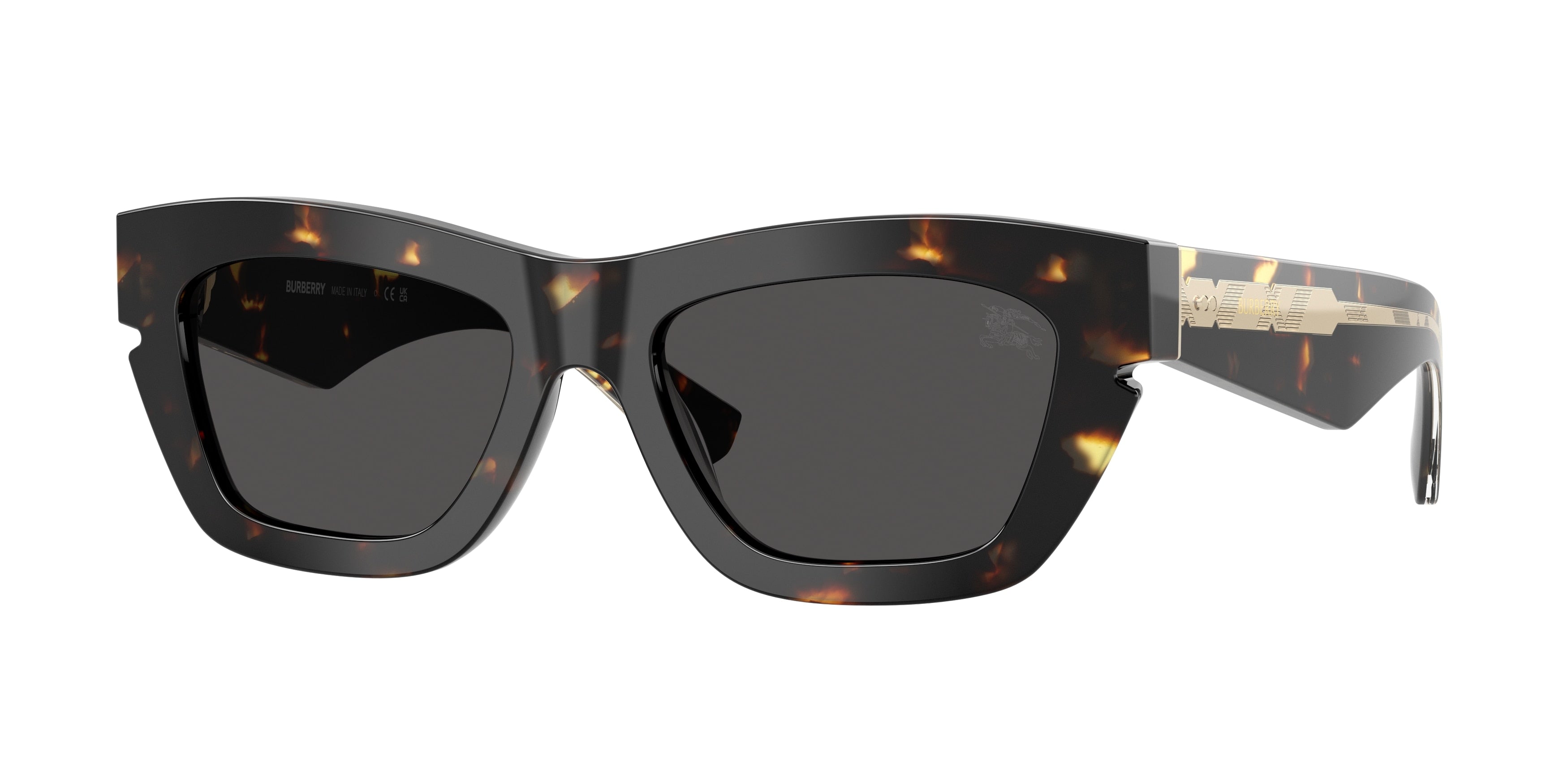 Burberry BE4454 Cat Eye Sunglasses 410687-Yellow Havana 52-140-18 - Color Map Tortoise