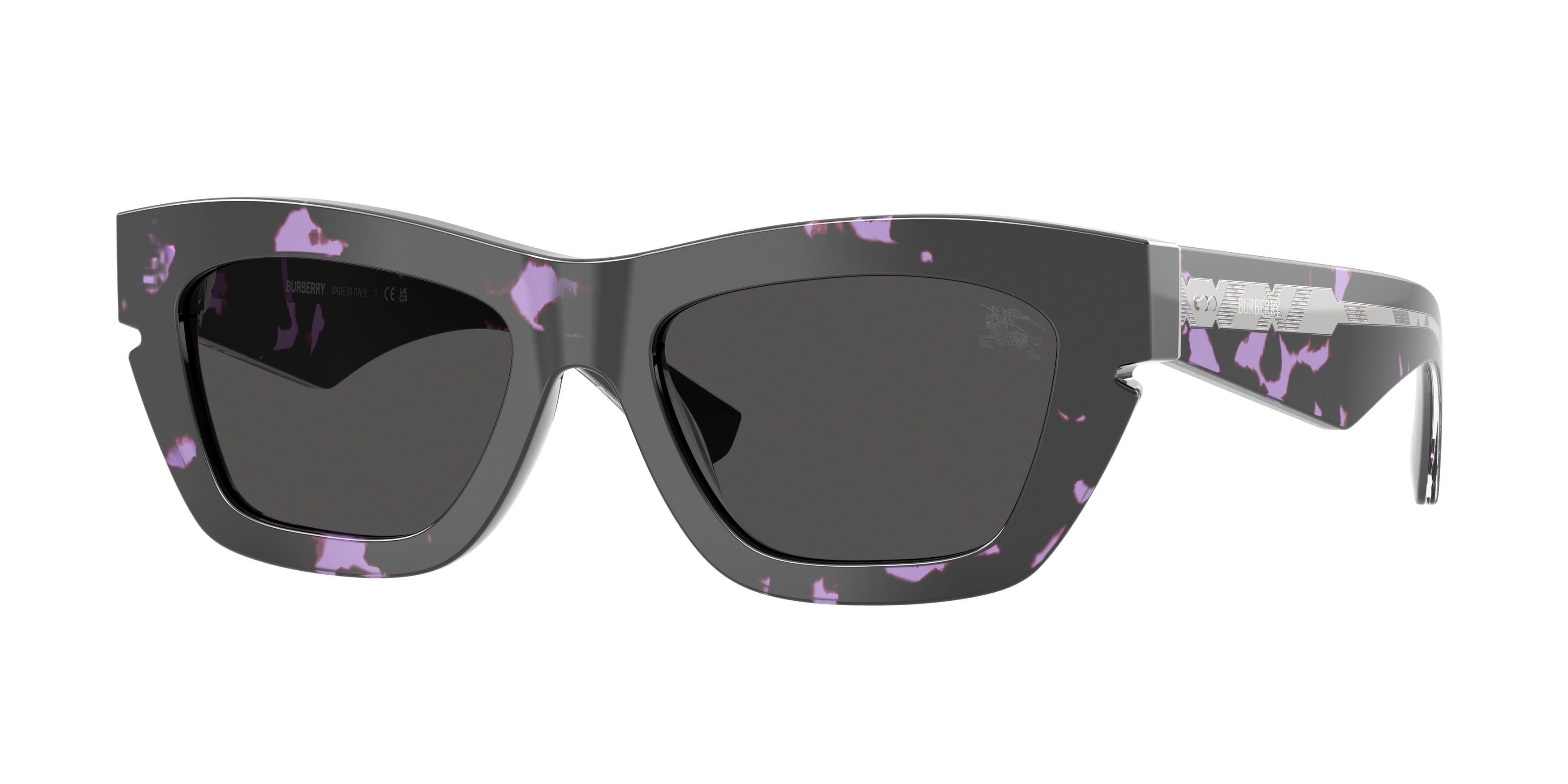 Burberry BE4454 Cat Eye Sunglasses 415987-Violet Havana 52-140-18 - Color Map Violet