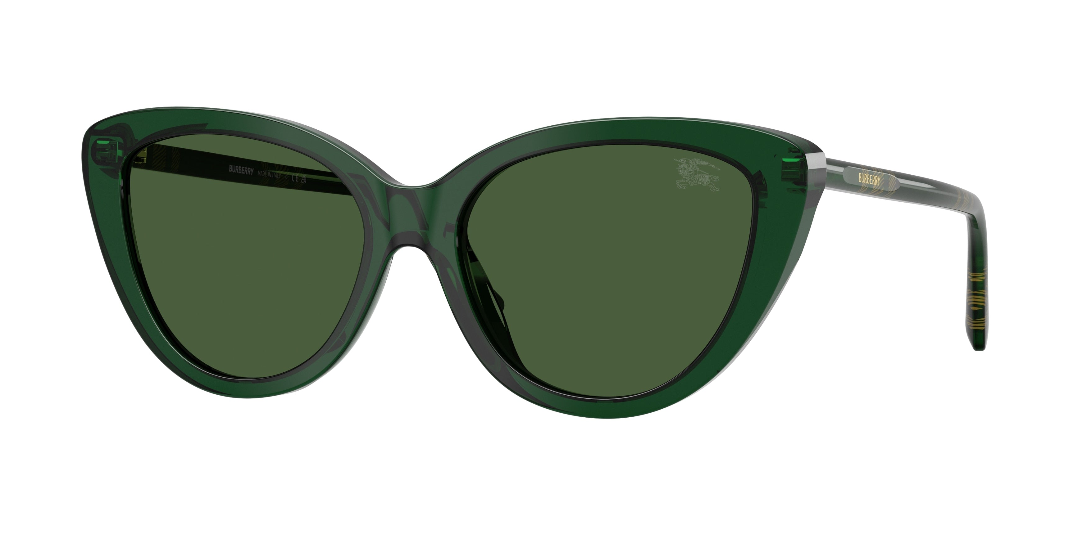 Burberry BE4457F Cat Eye Sunglasses 416271-Green 55-140-17 - Color Map Green
