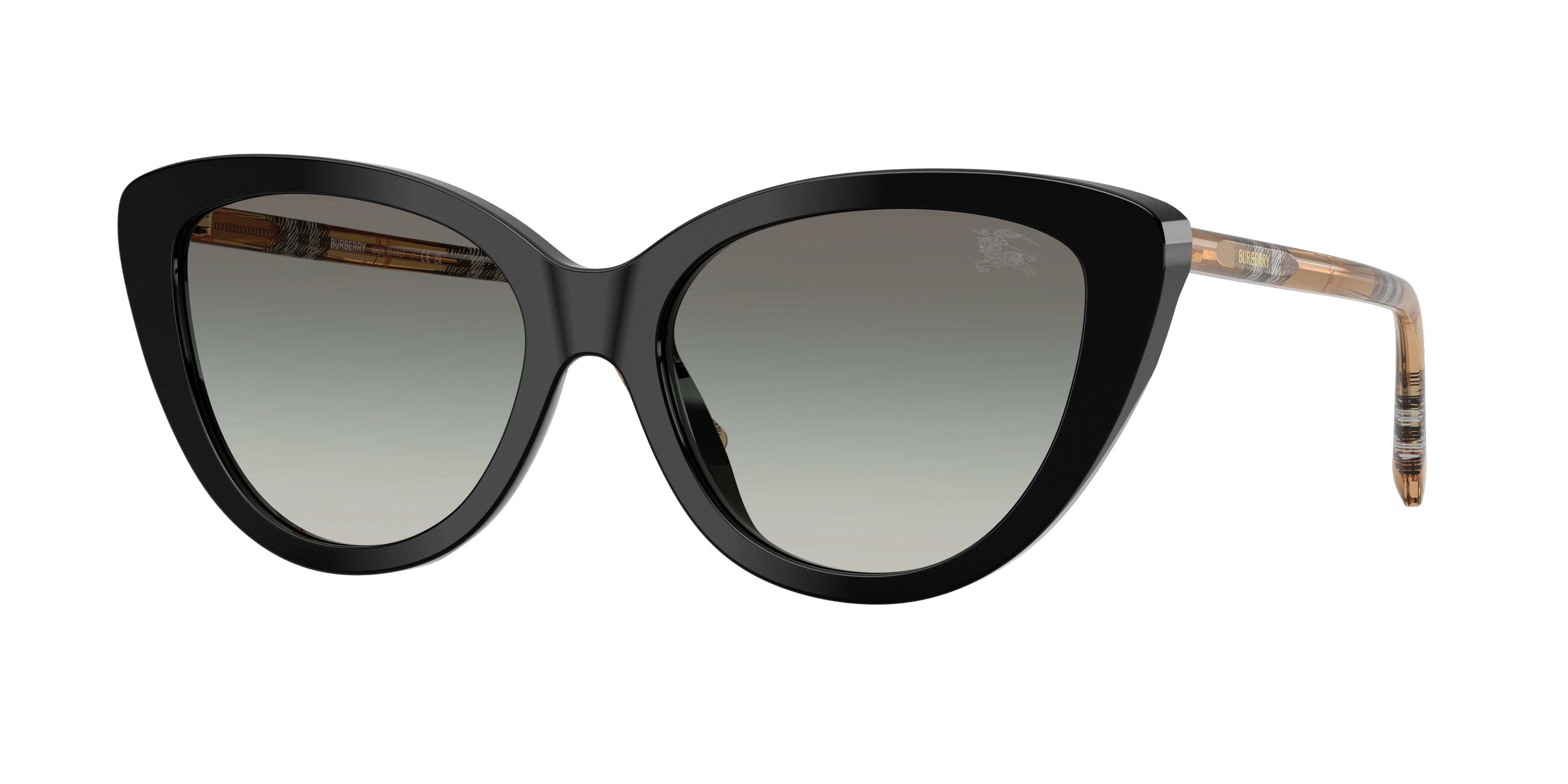 Burberry Women\'s Black and Amber Sunglasses! Burberry Briar BE4181 3001/87 Womens Sunglasses Black Frame  main image 4