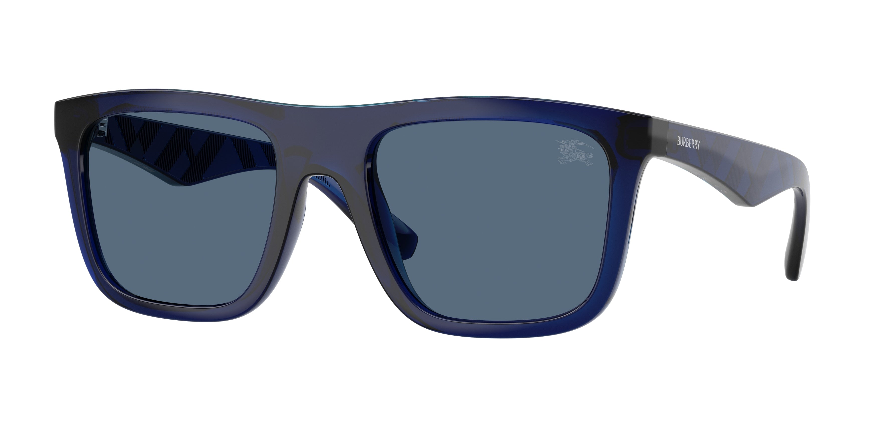 Burberry BE4458U Square Sunglasses 411080-Blue 55-145-21 - Color Map Blue