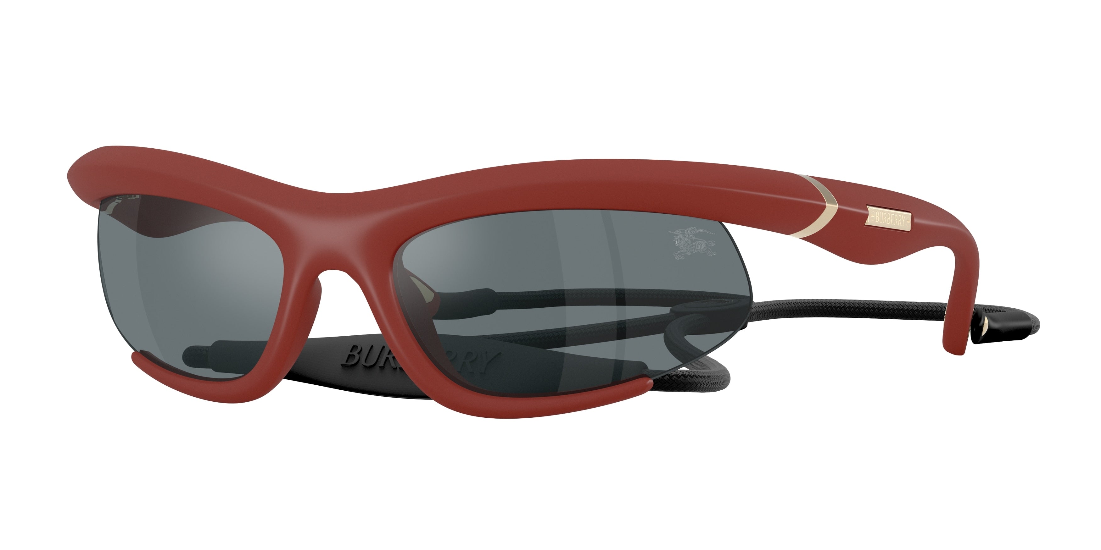 Burberry BE4462 Irregular Sunglasses 41566G-Rubber Bordeaux 65-125-20 - Color Map Red