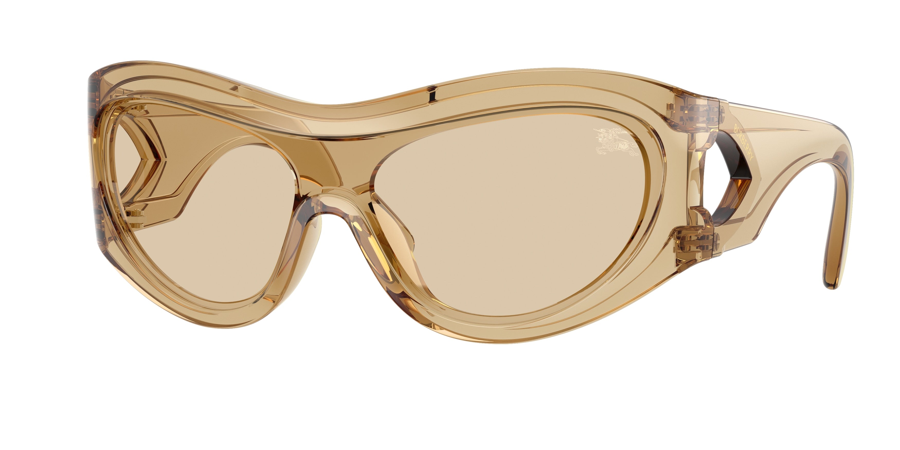 Burberry BE4465 Irregular Sunglasses 412373-Champagne 0-135-138 - Color Map Brown