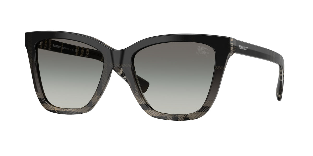 Burberry BE4470 Square Sunglasses 420011-Grey Check 54-140-18 - Color Map Grey