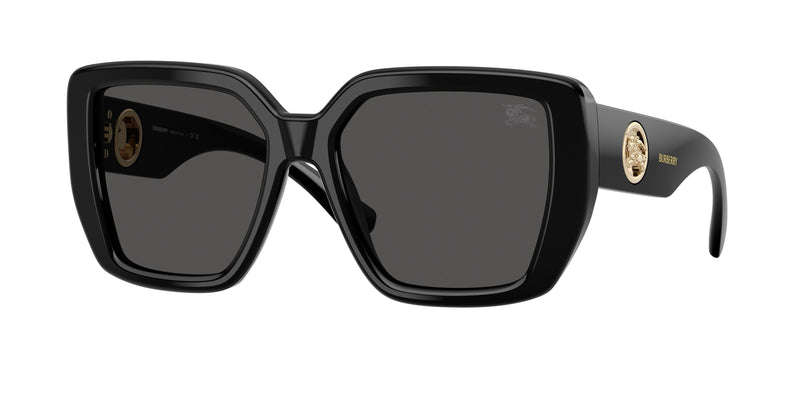 Burberry BE4471 Square Sunglasses 300187-Black 54-140-17 - Color Map Black