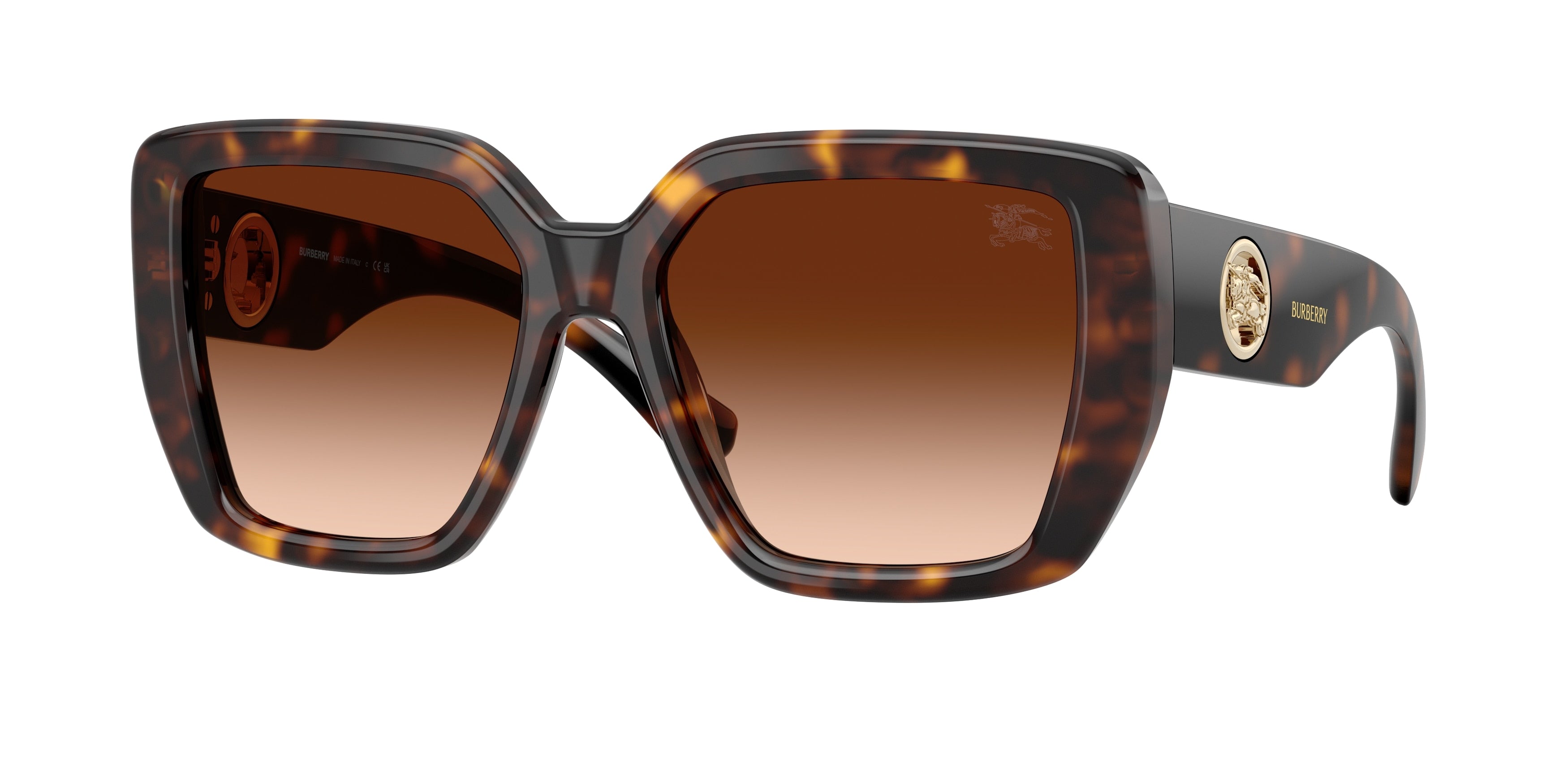 Burberry BE4471 Square Sunglasses  300274-Dark Havana 54-140-17 - Color Map Brown