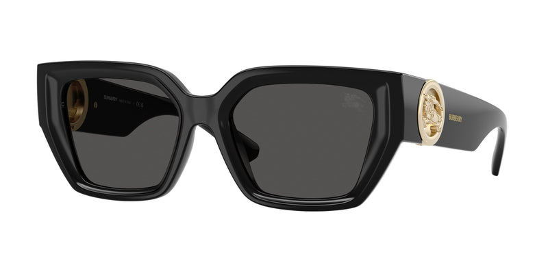 Burberry BE4472U Square Sunglasses 300187-Black 53-135-18 - Color Map Black
