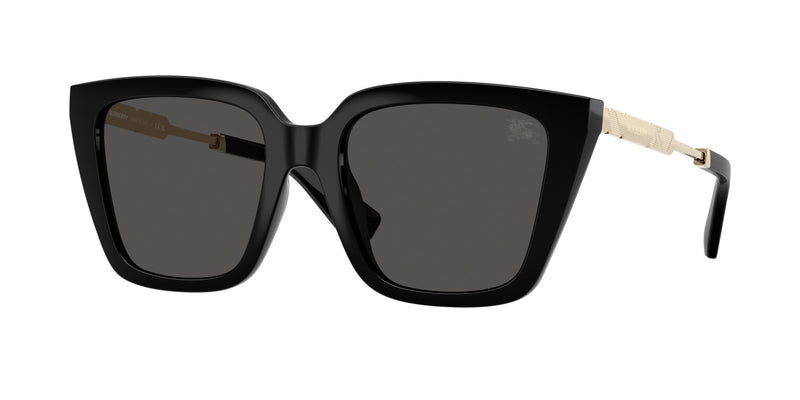 Burberry BE4473U Square Sunglasses 300187-Black 52-140-19 - Color Map Black
