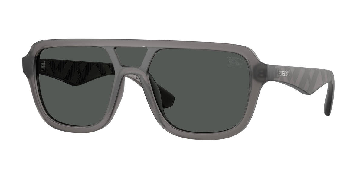 Burberry BE4474U Pilot Sunglasses 421387-Matte Grey 0-145-128 - Color Map Grey