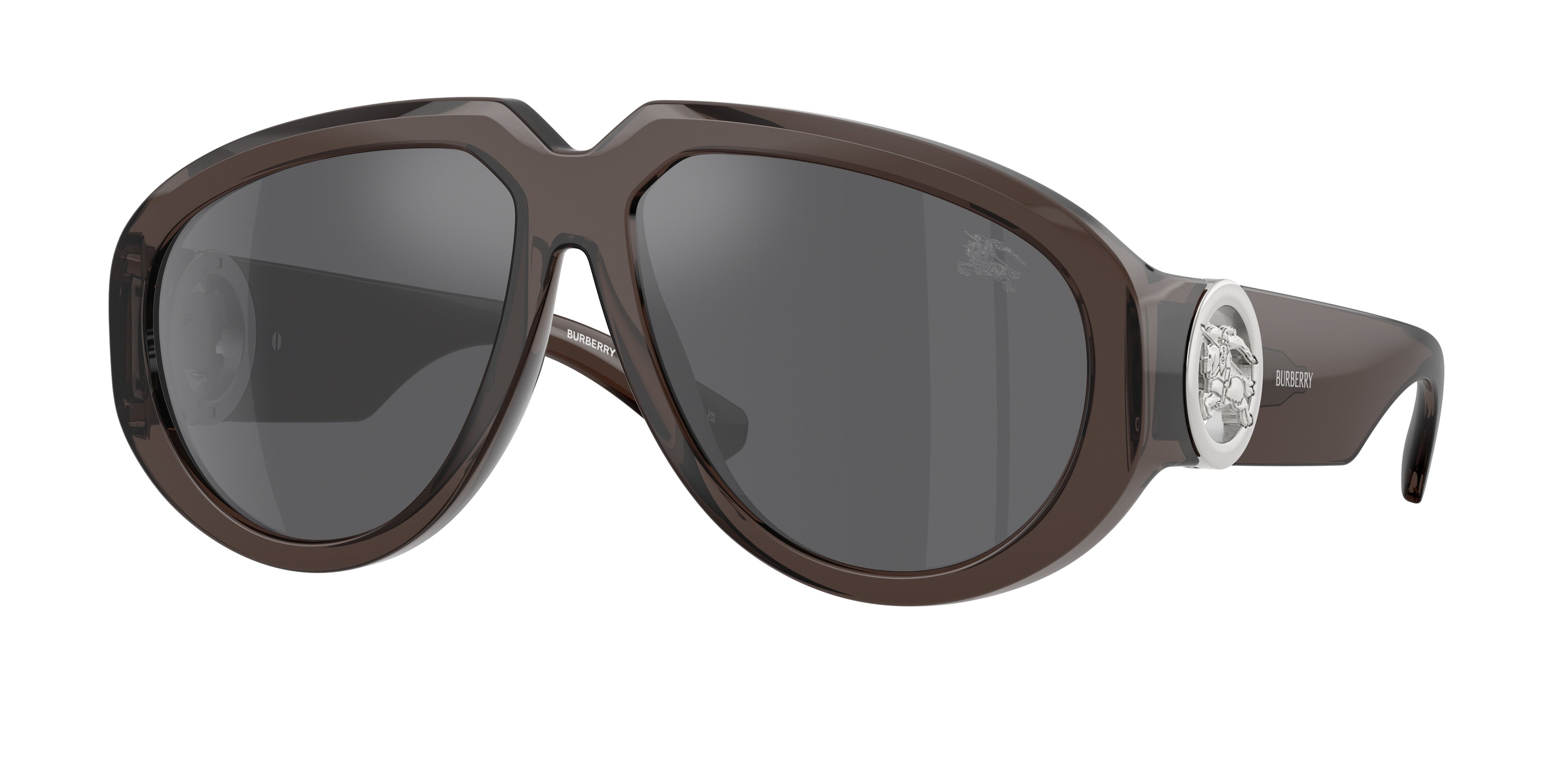 Burberry BE4479U Pilot Sunglasses  41126G-Grey 58-135-14 - Color Map Grey